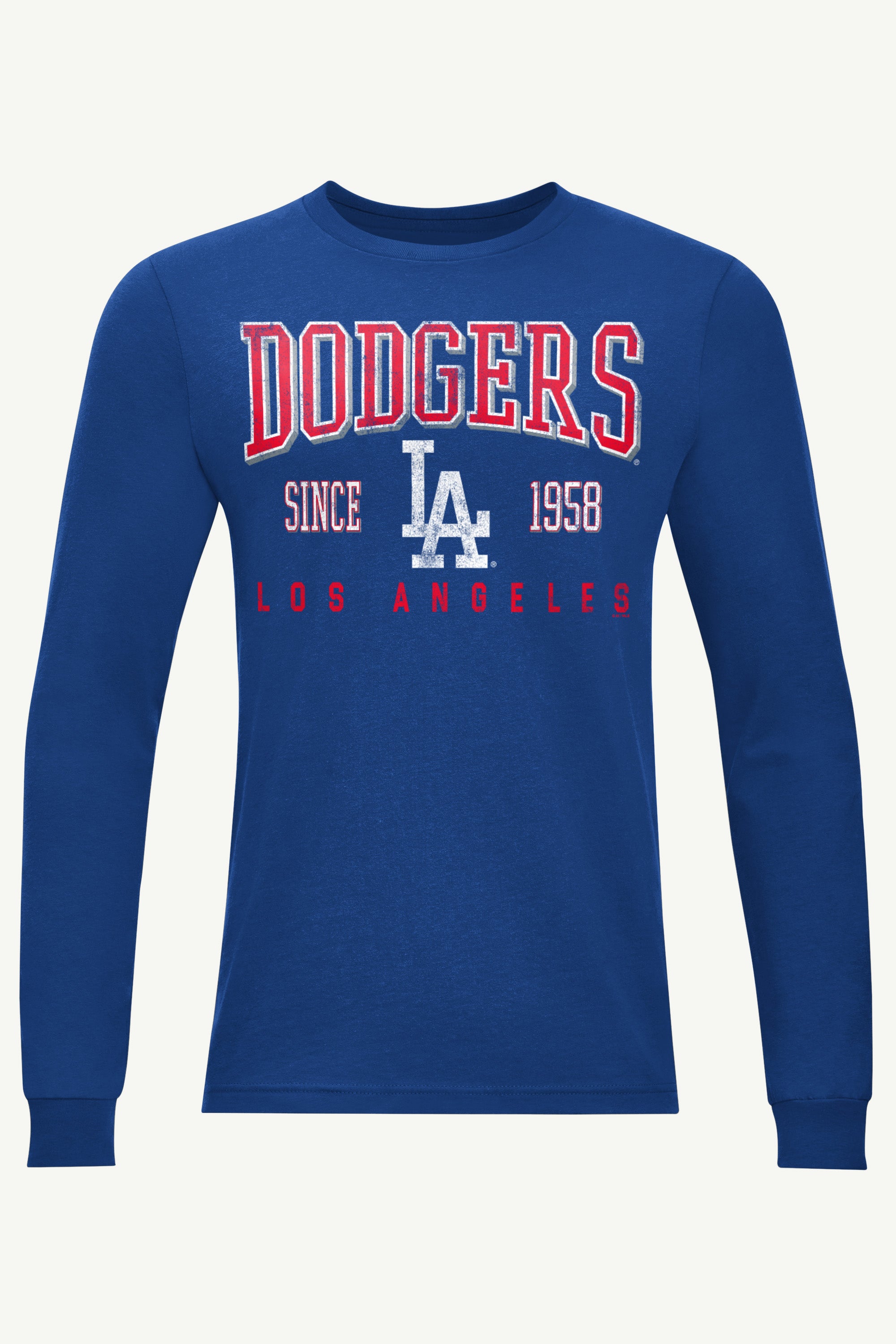 MENS LOS ANGELES DODGERS RETRO LONG SLEEVE T SHIRT View 1 | Los Angeles Dodgers MENS LOS ANGELES DODGERS RETRO LONG SLEEVE T SHIRT View 1 | Los Angeles Dodgers