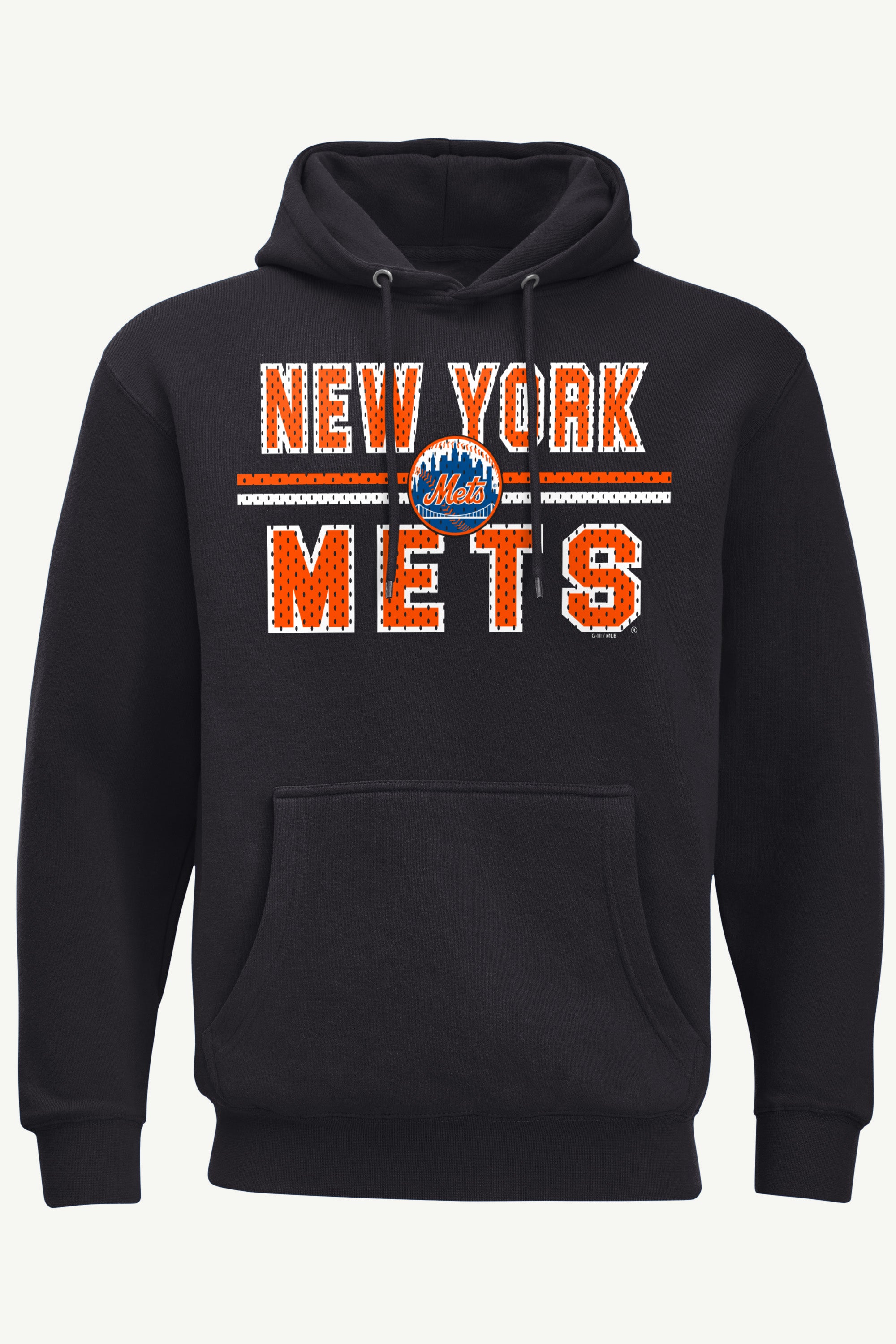MENS NEW YORK METS MESH LOOK HOODIE View 1 | New York Mets MENS NEW YORK METS MESH LOOK HOODIE View 1 | New York Mets