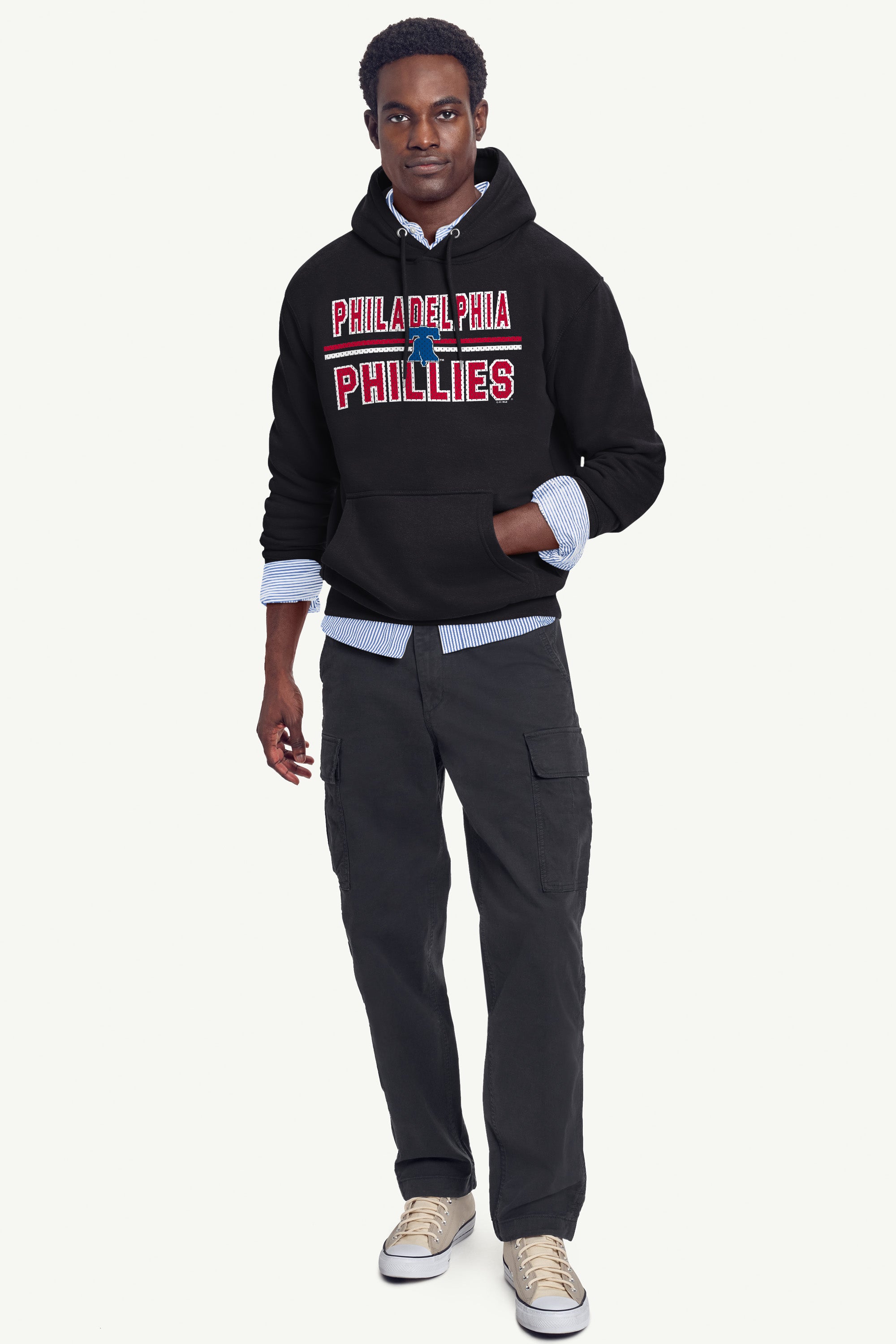 MENS PHILADELPHIA PHILLIES MESH LOOK HOODIE View 3 | MLB MENS PHILADELPHIA PHILLIES MESH LOOK HOODIE View 3 | MLB