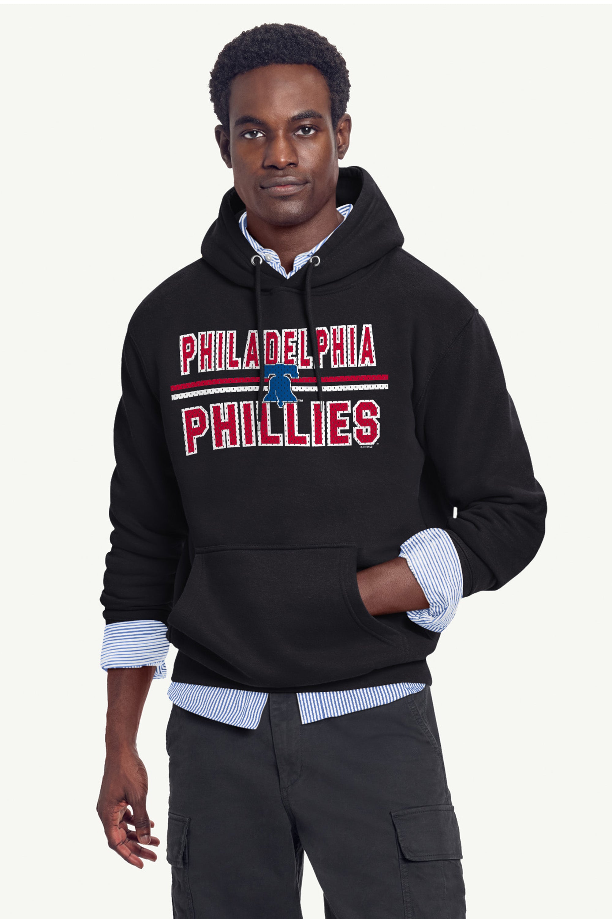 MENS PHILADELPHIA PHILLIES MESH LOOK HOODIE View 2 | Philadelphia Phillies MENS PHILADELPHIA PHILLIES MESH LOOK HOODIE View 2 | Philadelphia Phillies