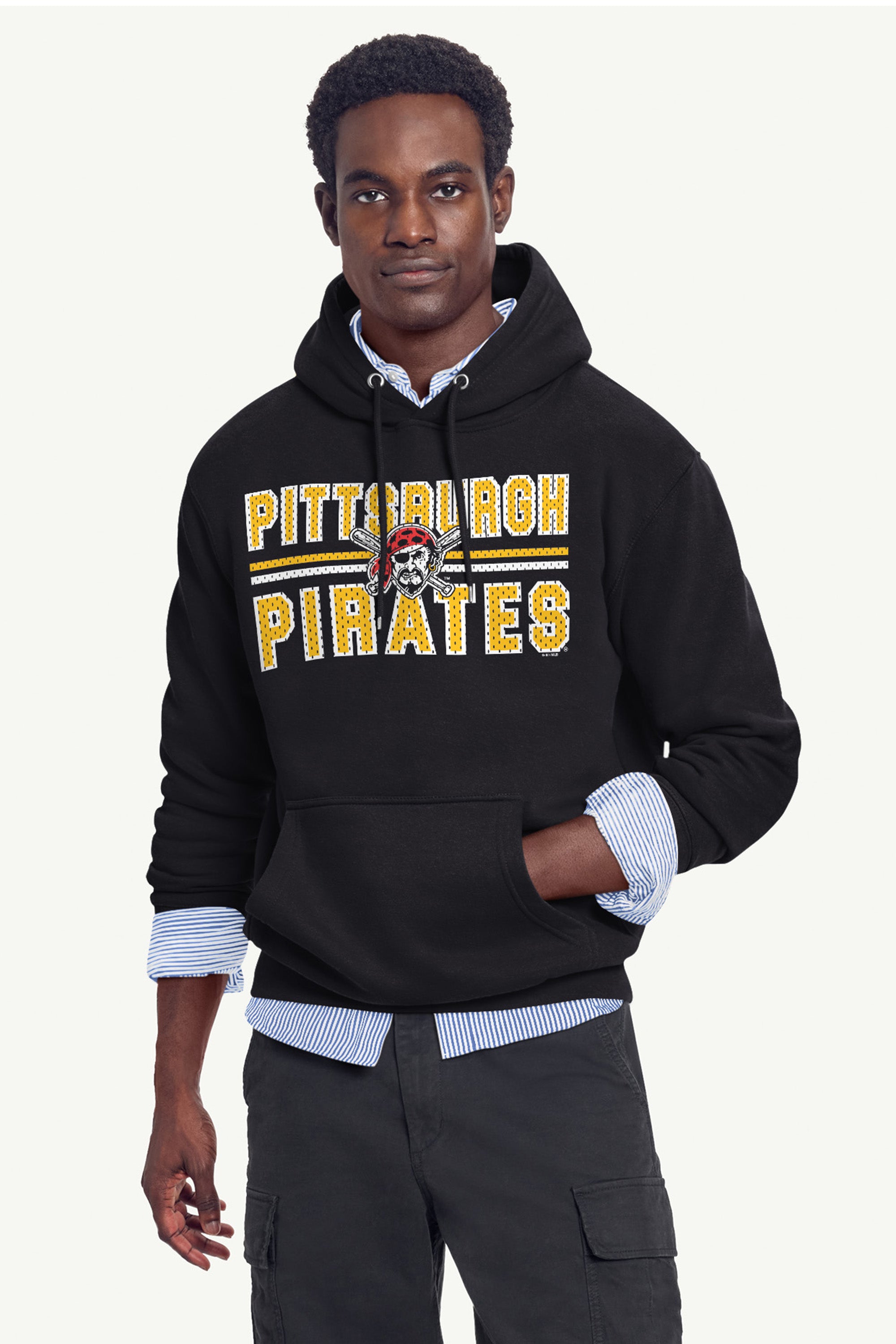 MENS PITTSBURGH PIRATES MESH LOOK HOODIE View 2 | Pittsburgh Pirates MENS PITTSBURGH PIRATES MESH LOOK HOODIE View 2 | Pittsburgh Pirates