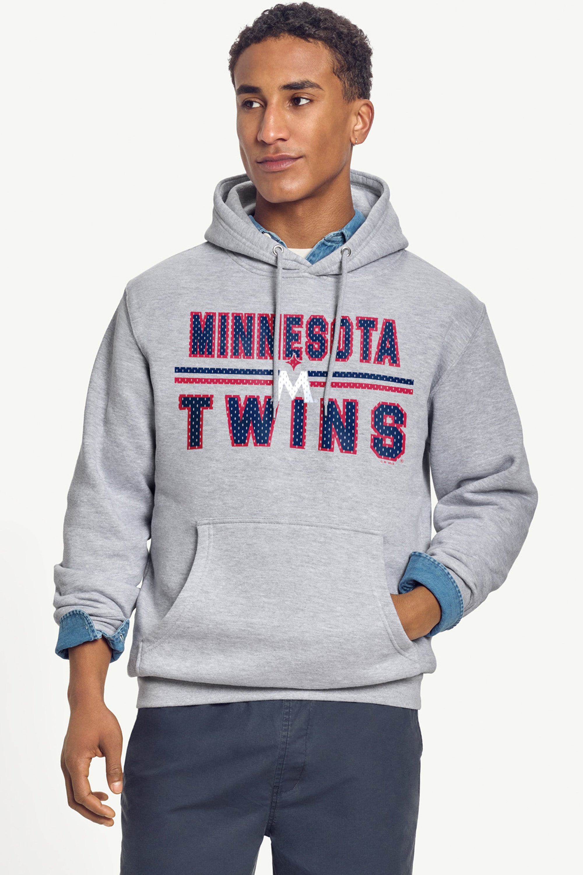 MENS MINNESOTA TWINS MESH LOOK HOODIE View 2 | Minnesota Twins MENS MINNESOTA TWINS MESH LOOK HOODIE View 2 | Minnesota Twins