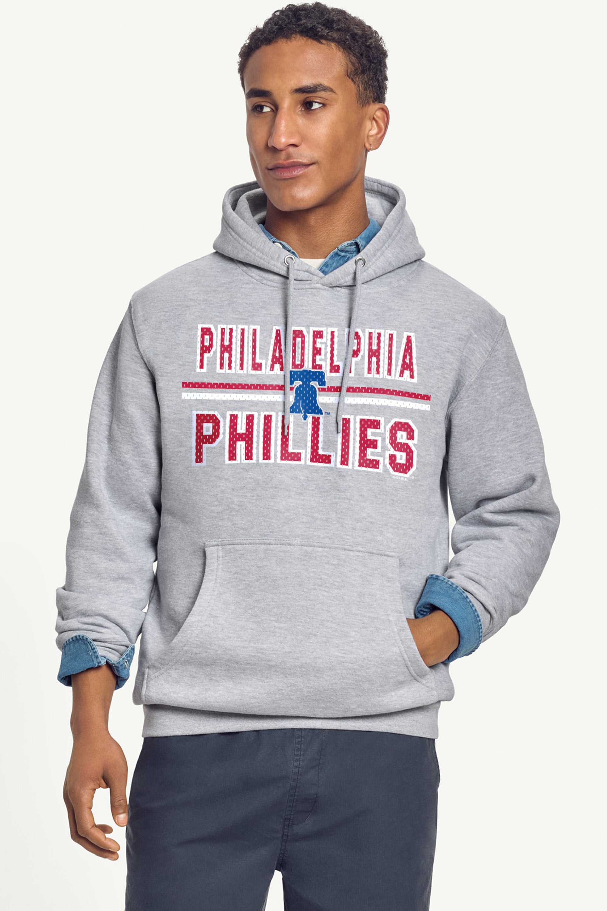 MENS PHILADELPHIA PHILLIES MESH LOOK HOODIE View 2 | Philadelphia Phillies MENS PHILADELPHIA PHILLIES MESH LOOK HOODIE View 2 | Philadelphia Phillies