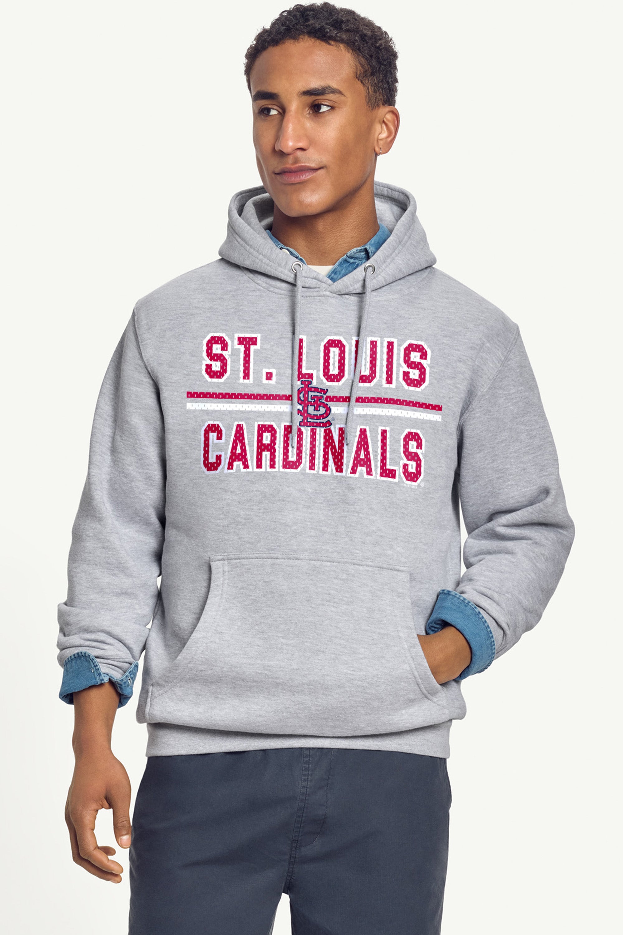 MENS ST LOUIS CARDINALS MESH LOOK HOODIE View 2 | St. Louis Cardinals MENS ST LOUIS CARDINALS MESH LOOK HOODIE View 2 | St. Louis Cardinals