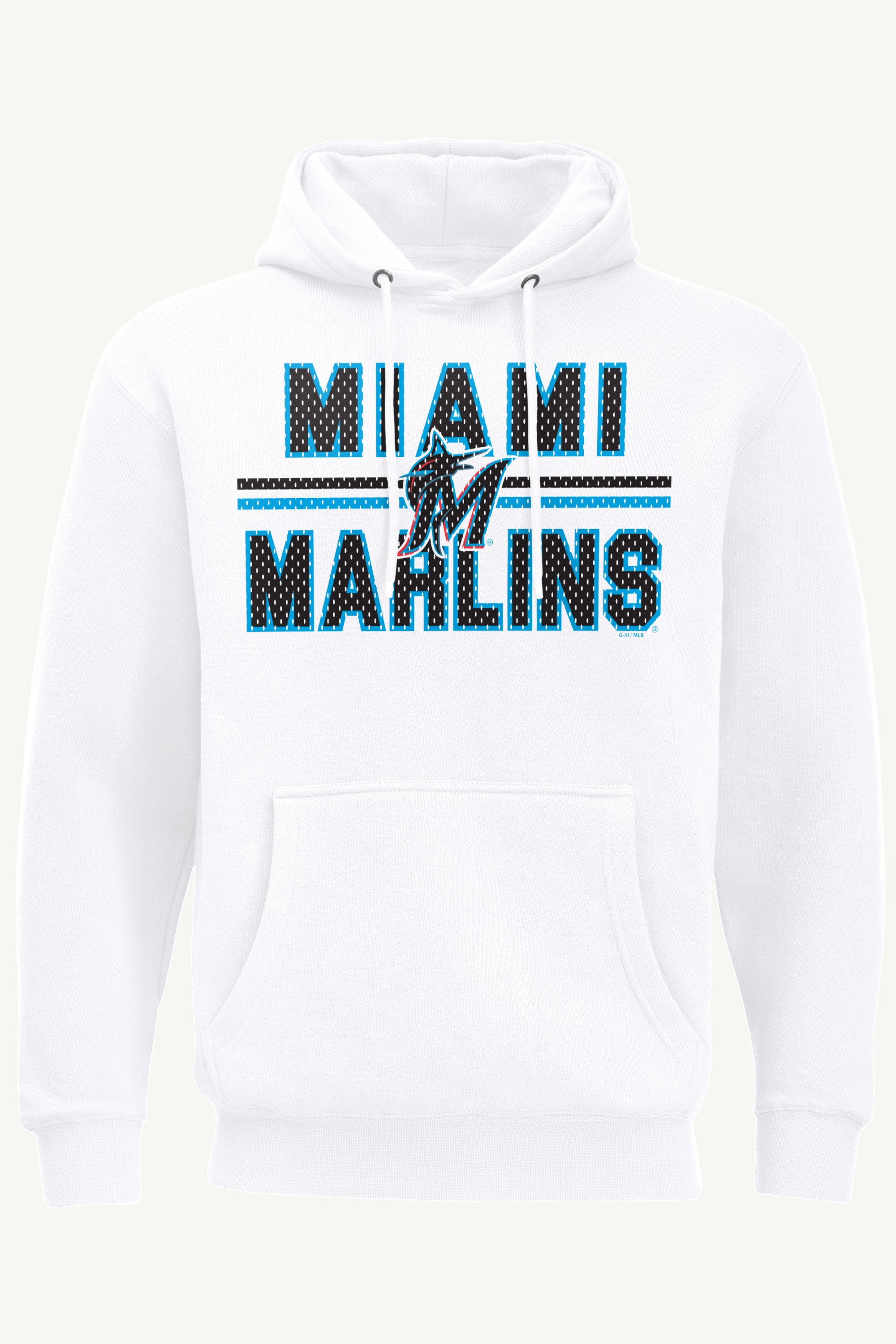 MENS MIAMI MARLINS MESH LOOK HOODIE View 1 | Miami Marlins MENS MIAMI MARLINS MESH LOOK HOODIE View 1 | Miami Marlins