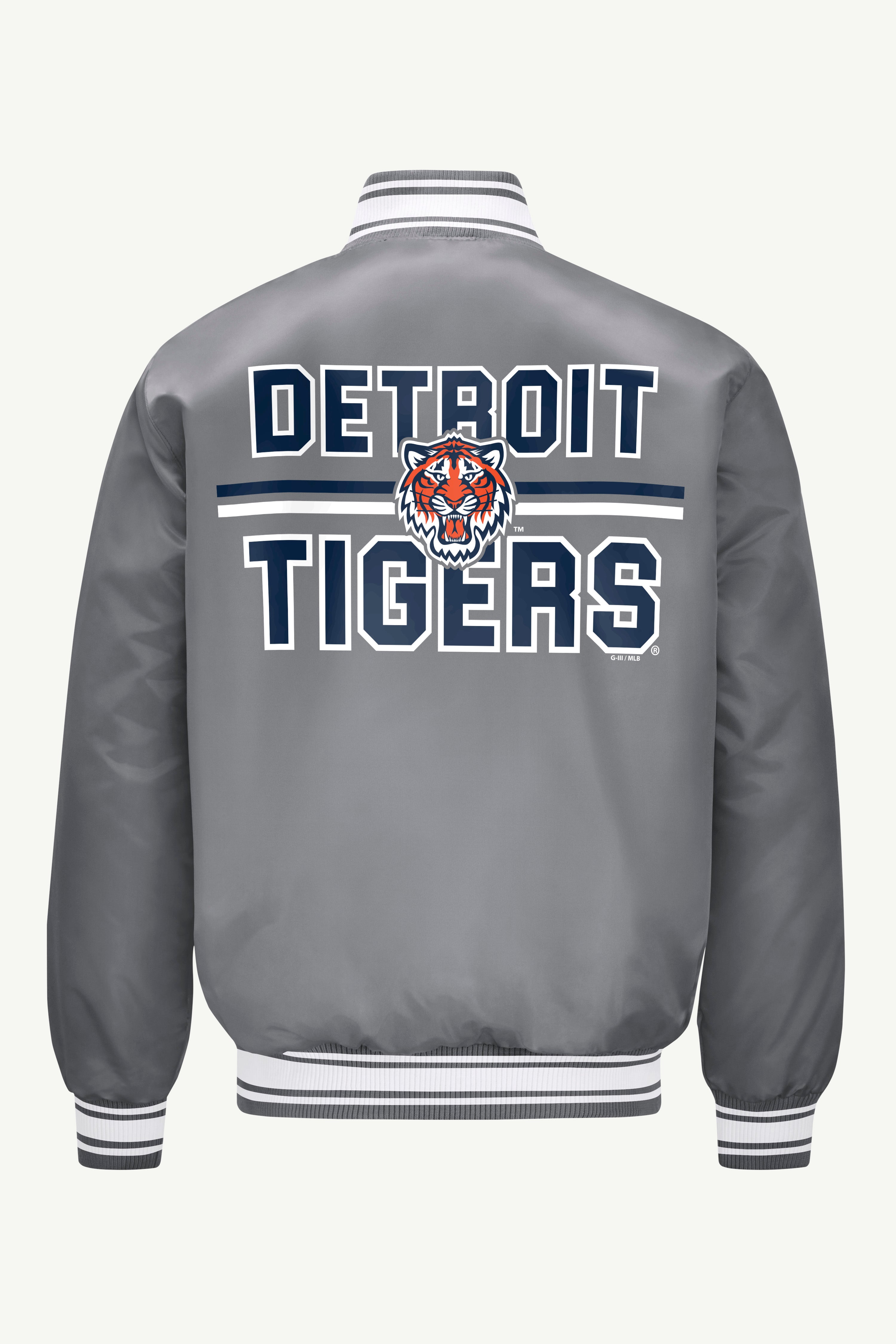 MENS DETROIT TIGERS SATIN VARISTY JACKET View 3 | Men's Jackets MENS DETROIT TIGERS SATIN VARISTY JACKET View 3 | Men's Jackets