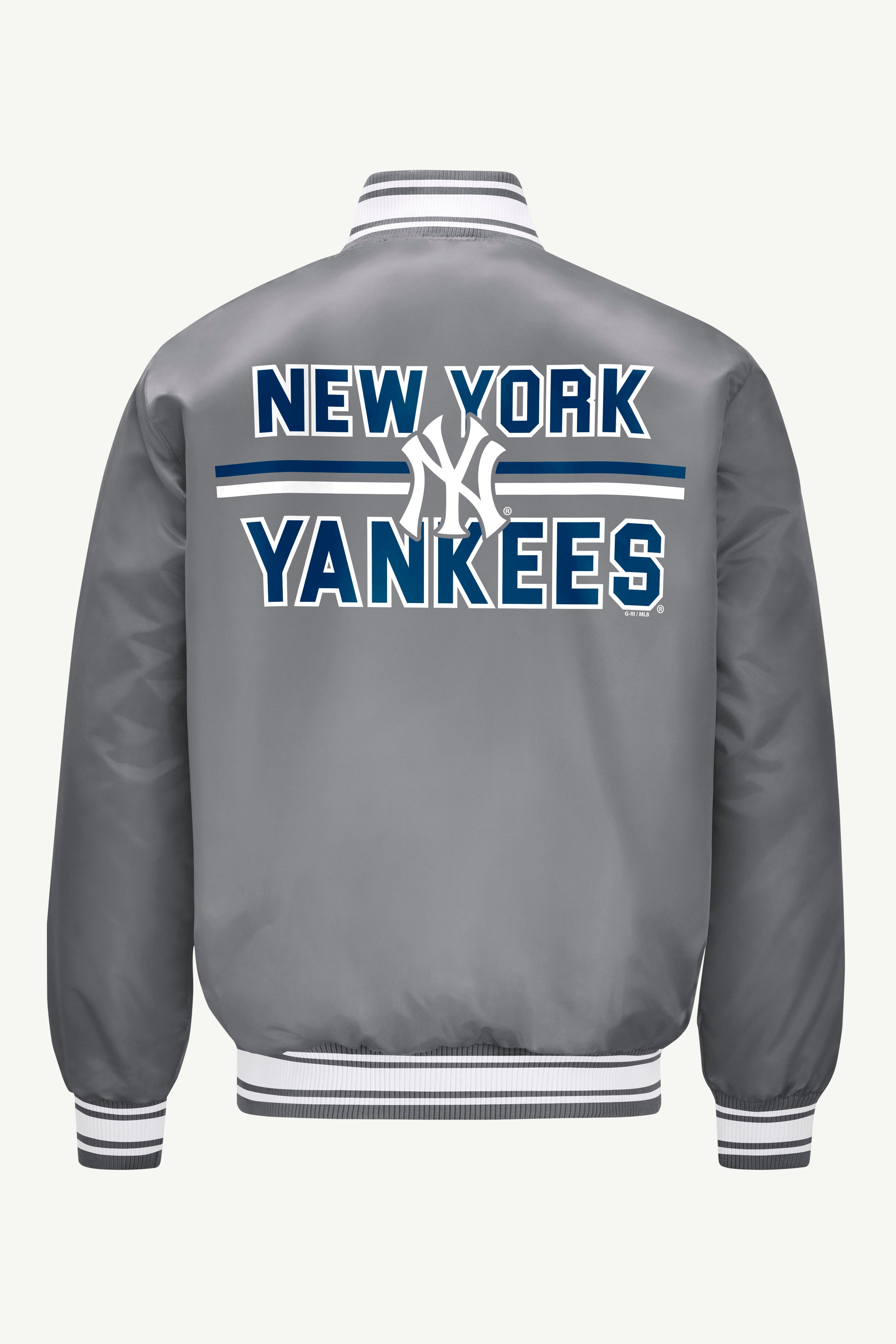 MENS NEW YORK YANKEES SATIN VARISTY JACKET View 3 MENS NEW YORK YANKEES SATIN VARISTY JACKET View 3