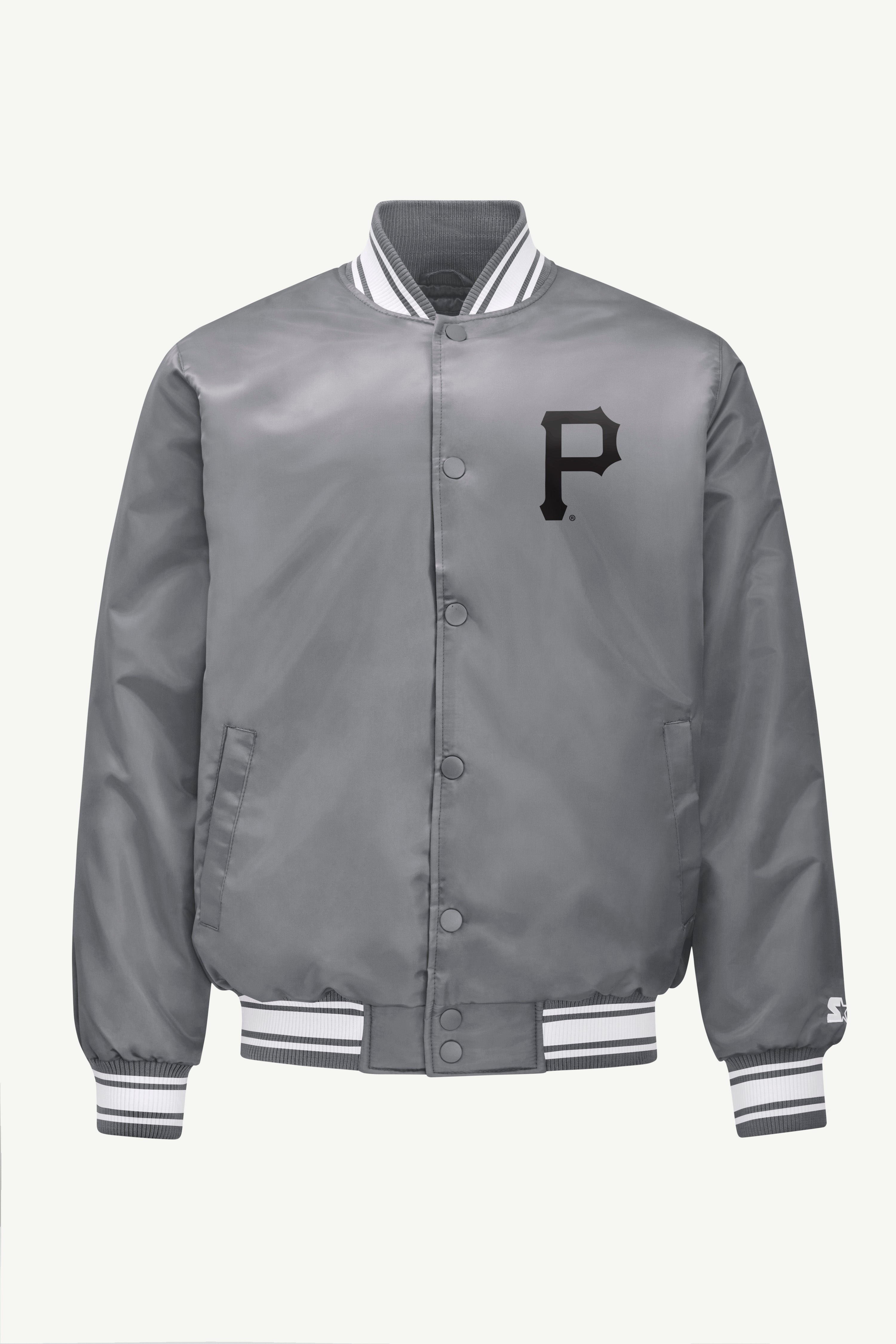 MENS PITTSBURGH PIRATES SATIN VARISTY JACKET View 4 MENS PITTSBURGH PIRATES SATIN VARISTY JACKET View 4