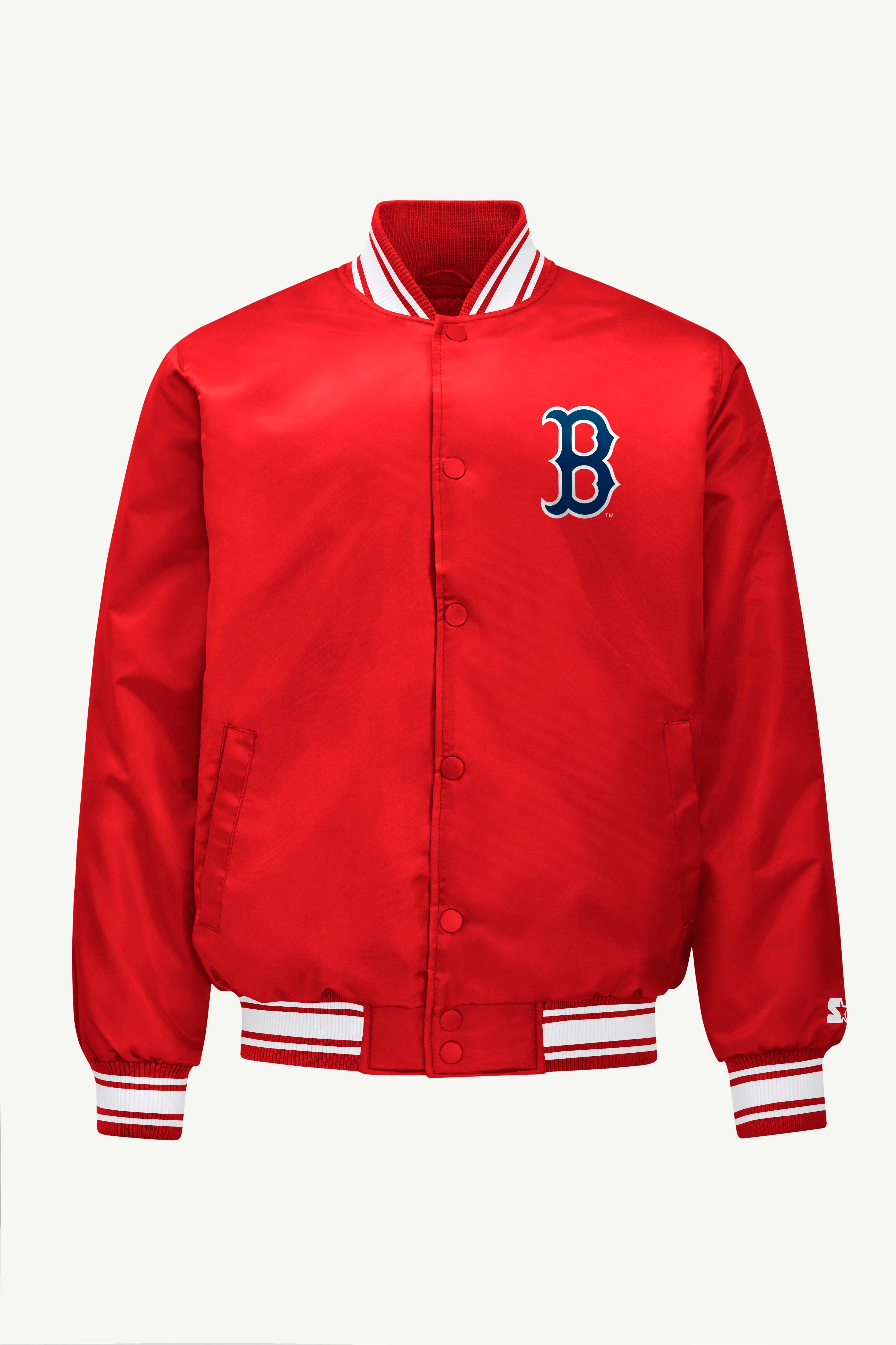 MENS BOSTON RED SOX SATIN VARISTY JACKET View 4 | Boston Red Sox MENS BOSTON RED SOX SATIN VARISTY JACKET View 4 | Boston Red Sox