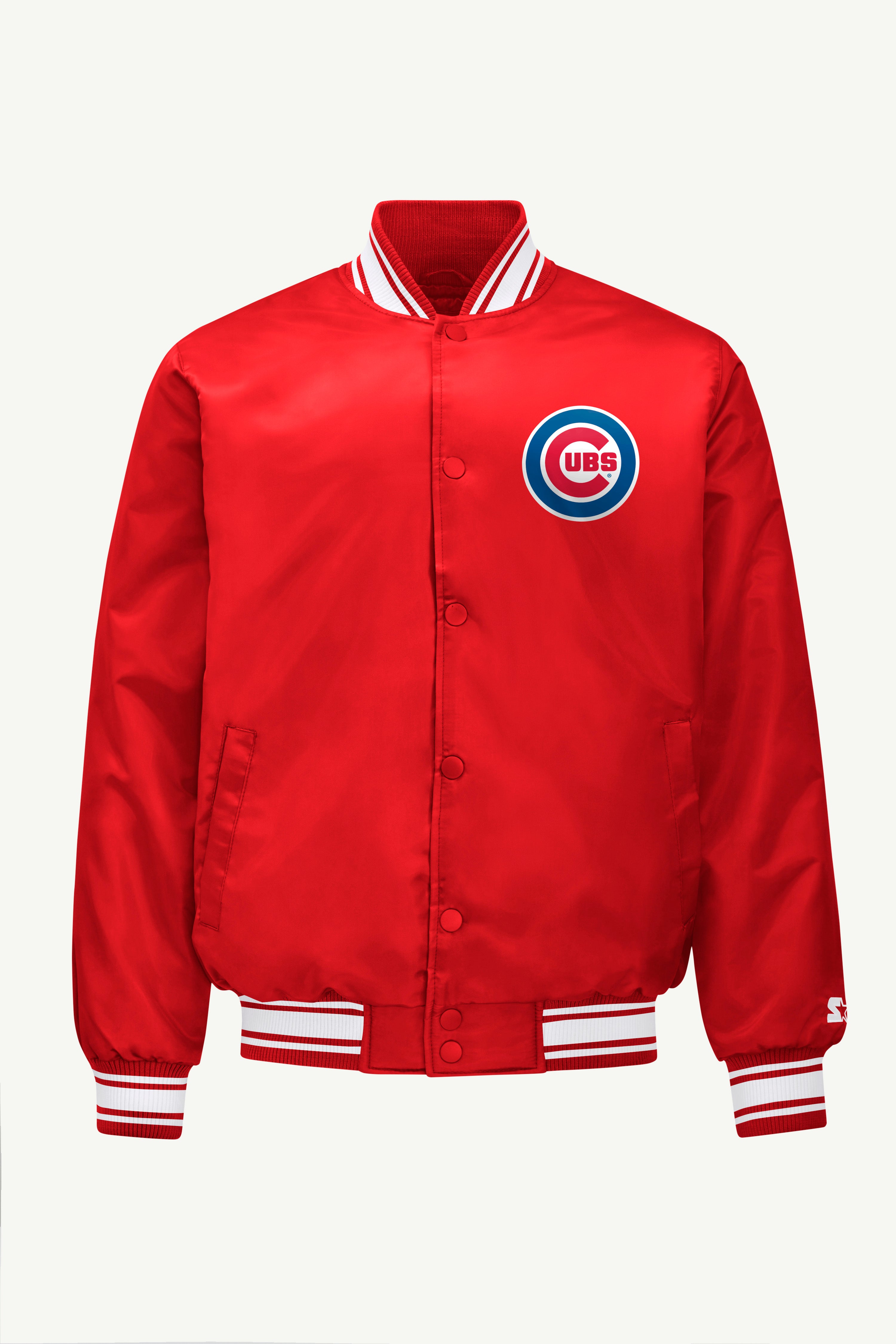 MENS CHICAGO CUBS SATIN VARISTY JACKET View 4 MENS CHICAGO CUBS SATIN VARISTY JACKET View 4