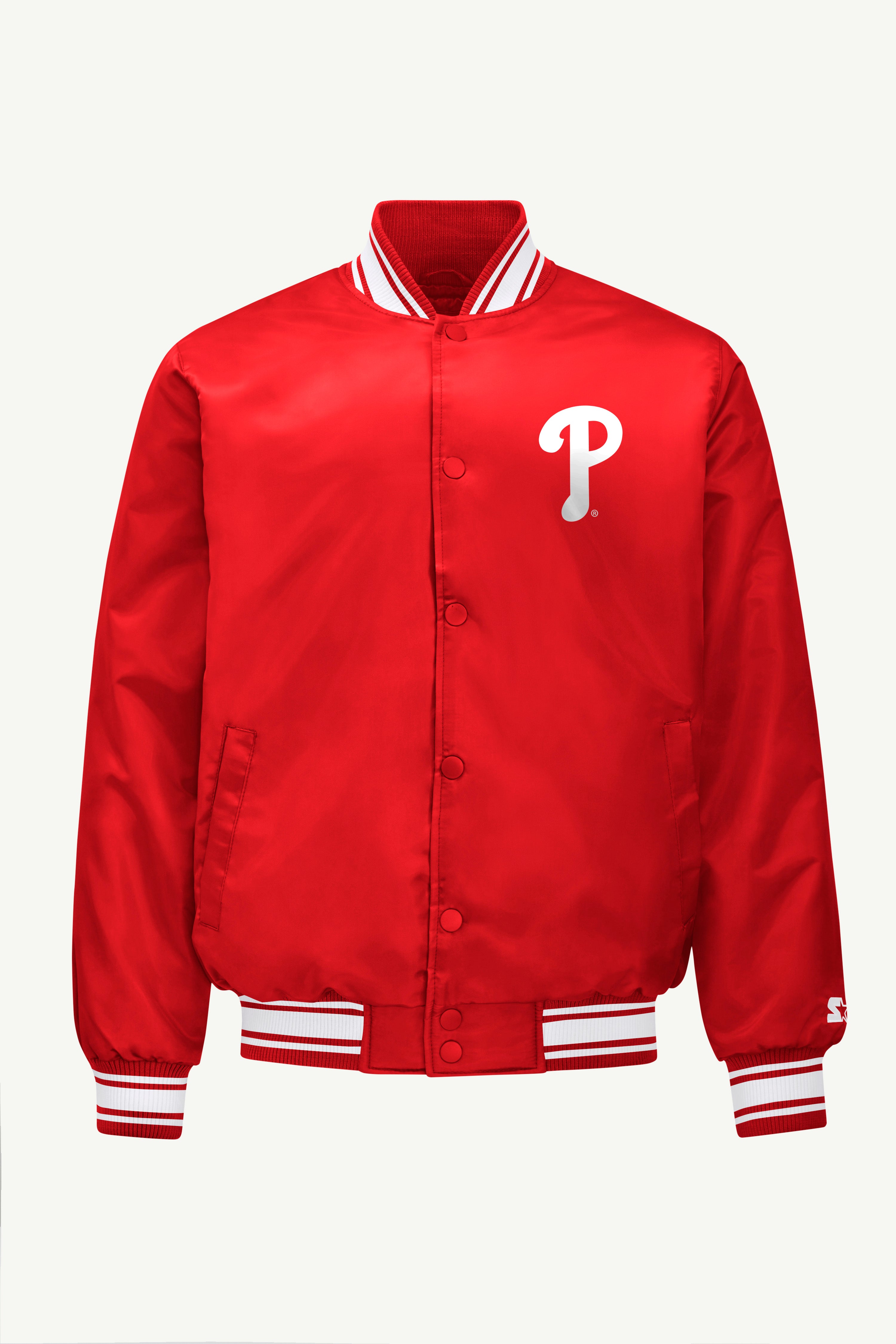 MENS PHILADELPHIA PHILLIES SATIN VARISTY JACKET View 4 MENS PHILADELPHIA PHILLIES SATIN VARISTY JACKET View 4