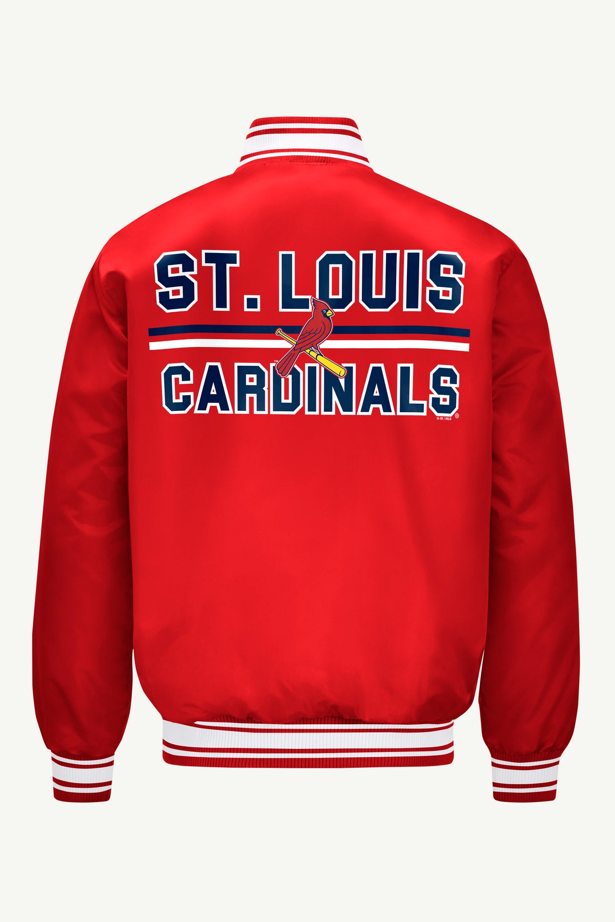 Mens St Louis Cardinals Satin Varsity Jacket | MLB | Starter