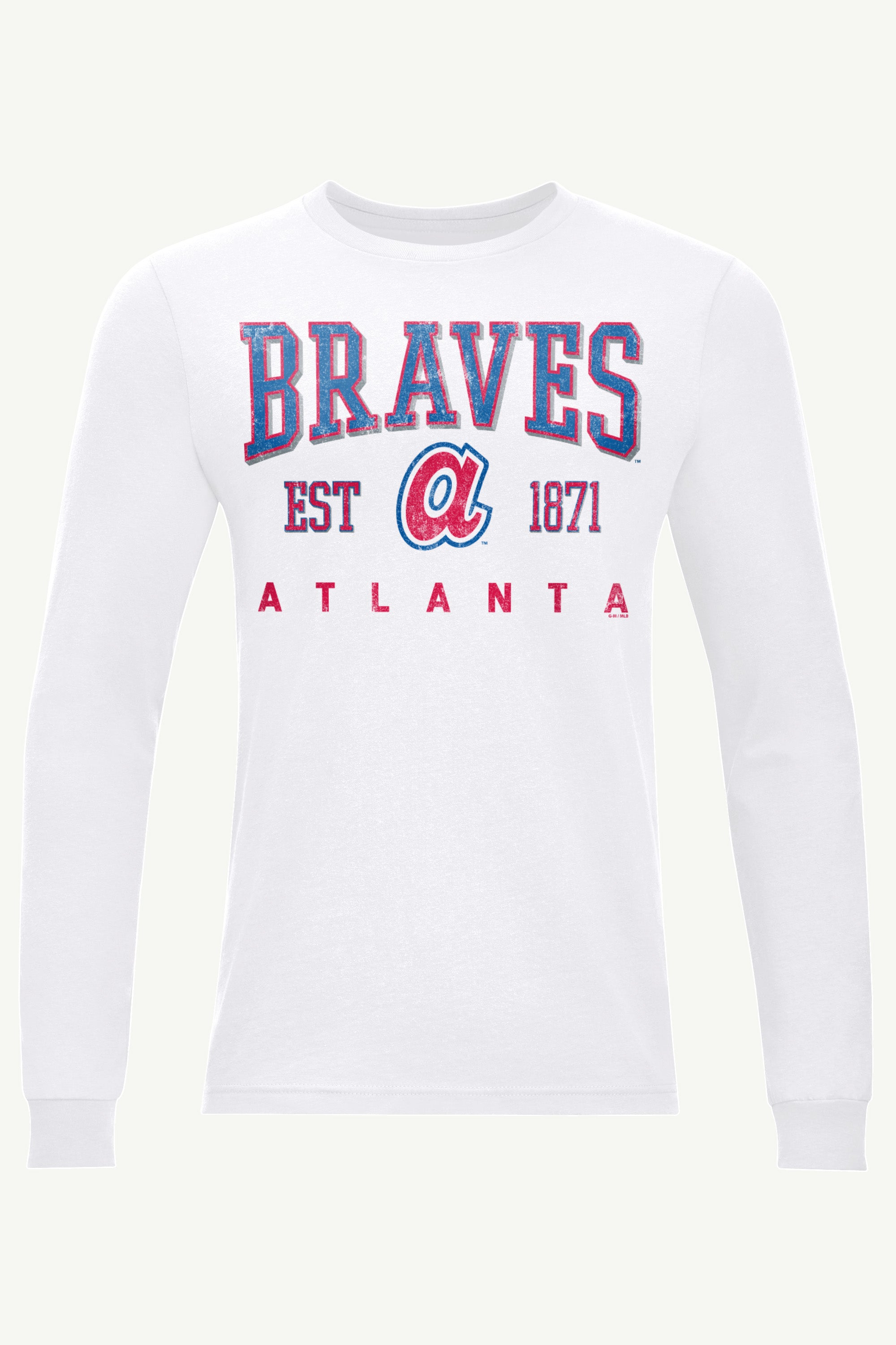 MENS ATLANTA BRAVES RETRO LONG SLEEVE T SHIRT View 1 | Atlanta Braves MENS ATLANTA BRAVES RETRO LONG SLEEVE T SHIRT View 1 | Atlanta Braves