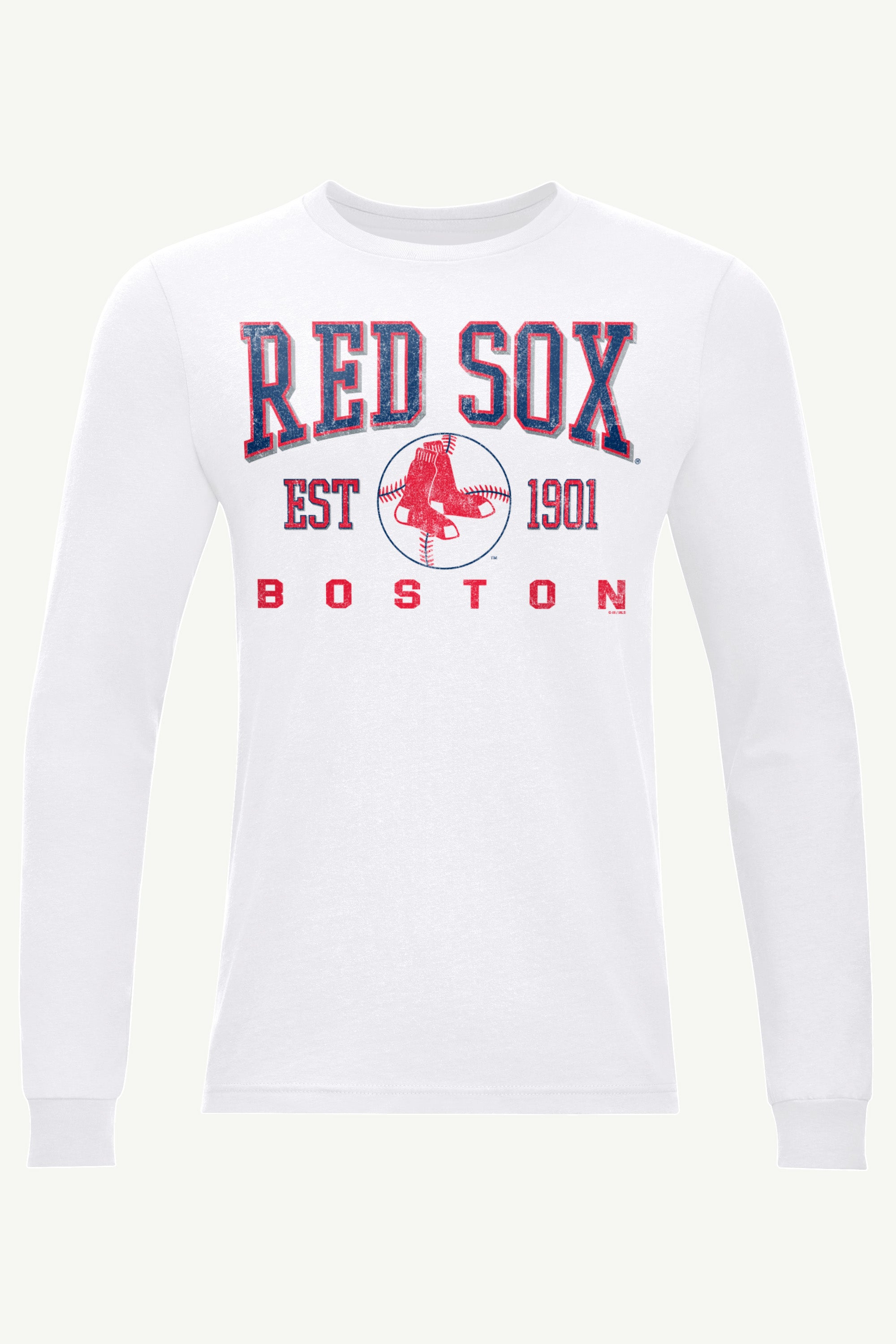 MENS BOSTON RED SOX RETRO LONG SLEEVE T SHIRT View 1 | Boston Red Sox MENS BOSTON RED SOX RETRO LONG SLEEVE T SHIRT View 1 | Boston Red Sox