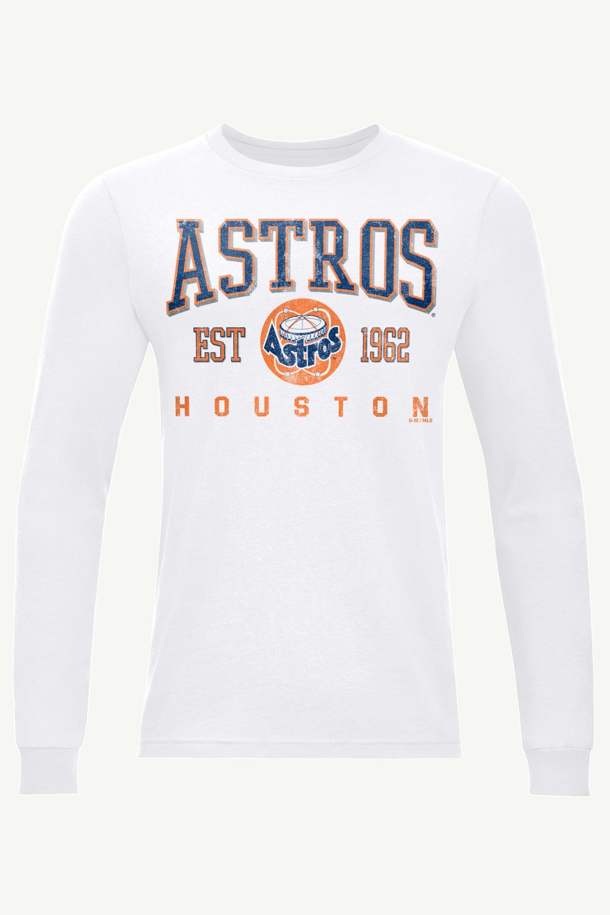 houston astros dress shirt Houston Astros, Tees & Hoodies Men's Houston Astros Retro Long Sleeve T-Shirt in White
