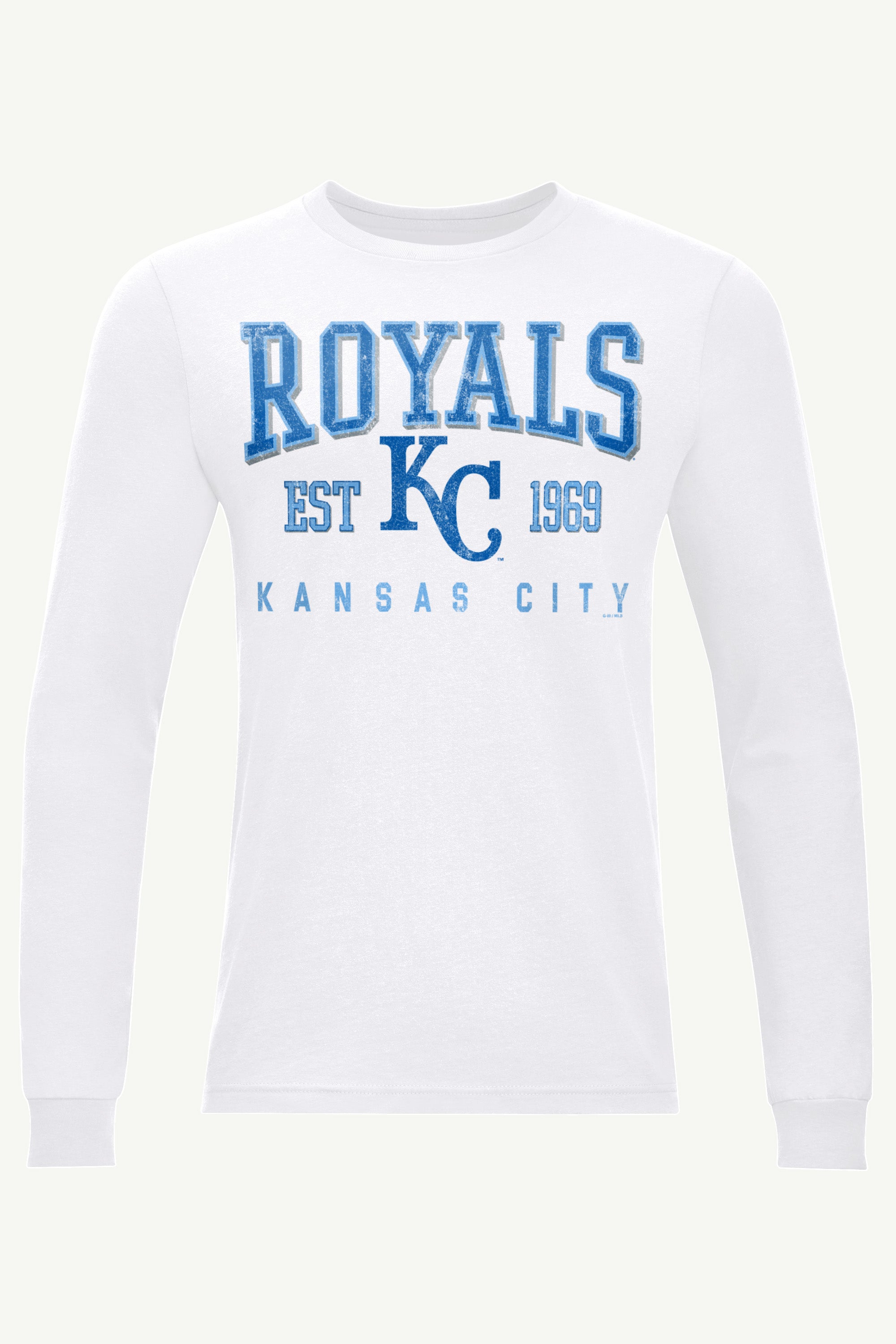 MENS KANSAS CITY ROYALS RETRO LONG SLEEVE T SHIRT View 1 | Kansas City Royals MENS KANSAS CITY ROYALS RETRO LONG SLEEVE T SHIRT View 1 | Kansas City Royals