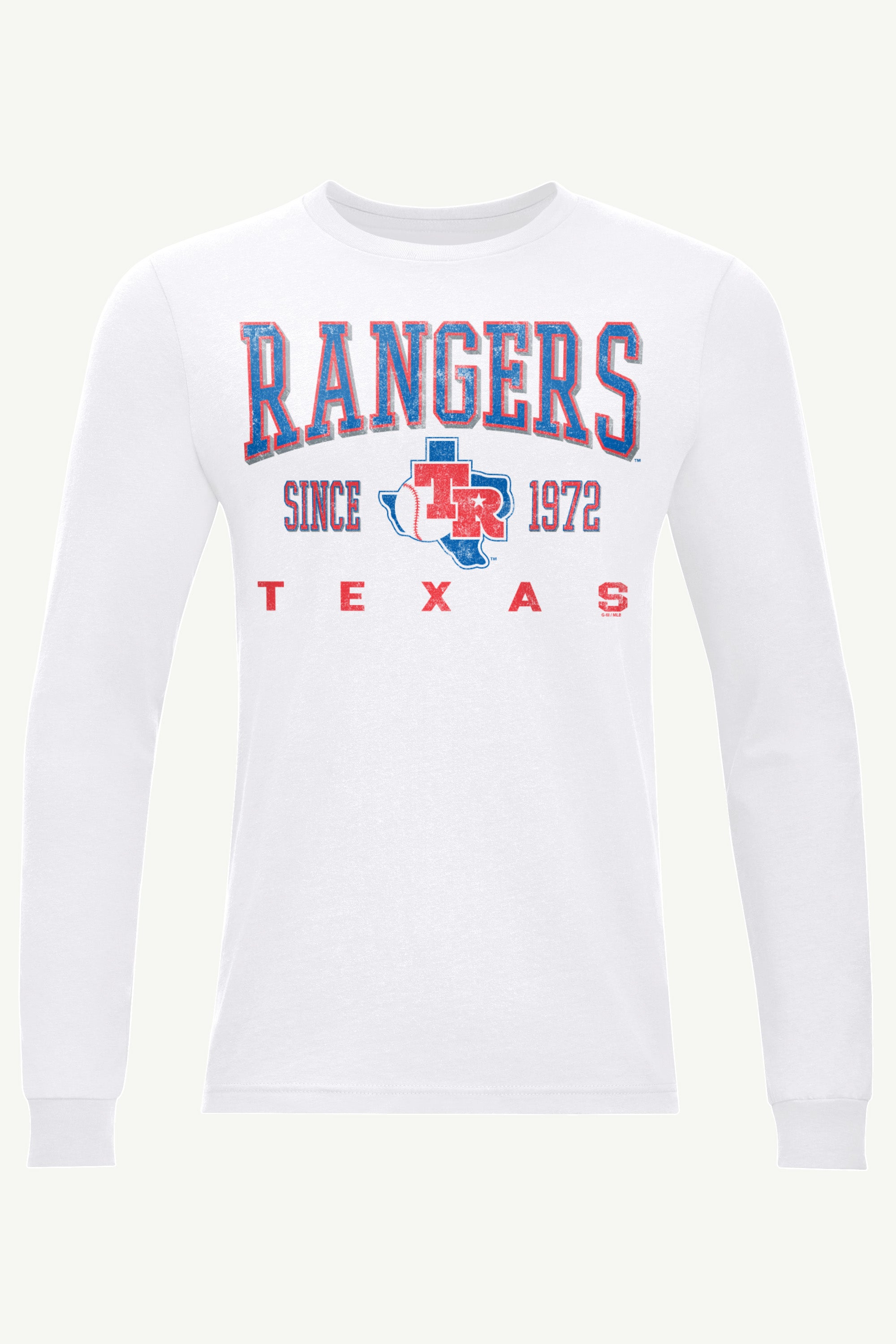 MENS TEXAS RANGERS RETRO LONG SLEEVE T SHIRT View 1 | Texas Rangers MENS TEXAS RANGERS RETRO LONG SLEEVE T SHIRT View 1 | Texas Rangers