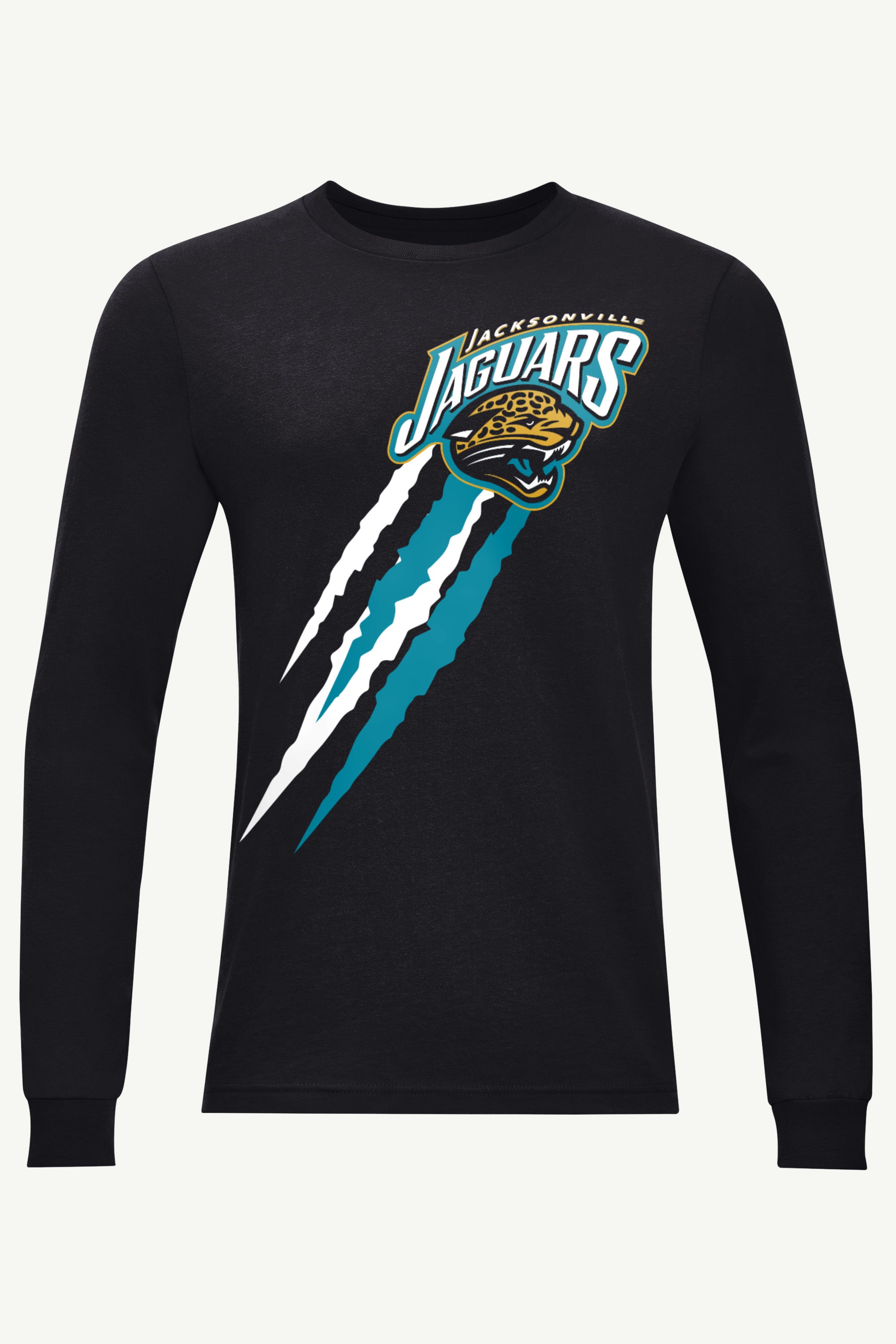 MENS JACKSONVILLE JAGUARS COLOR SCRATCH RETRO LONG SLEEVE T SHIRT View 1 | Jacksonville Jaguars MENS JACKSONVILLE JAGUARS COLOR SCRATCH RETRO LONG SLEEVE T SHIRT View 1 | Jacksonville Jaguars