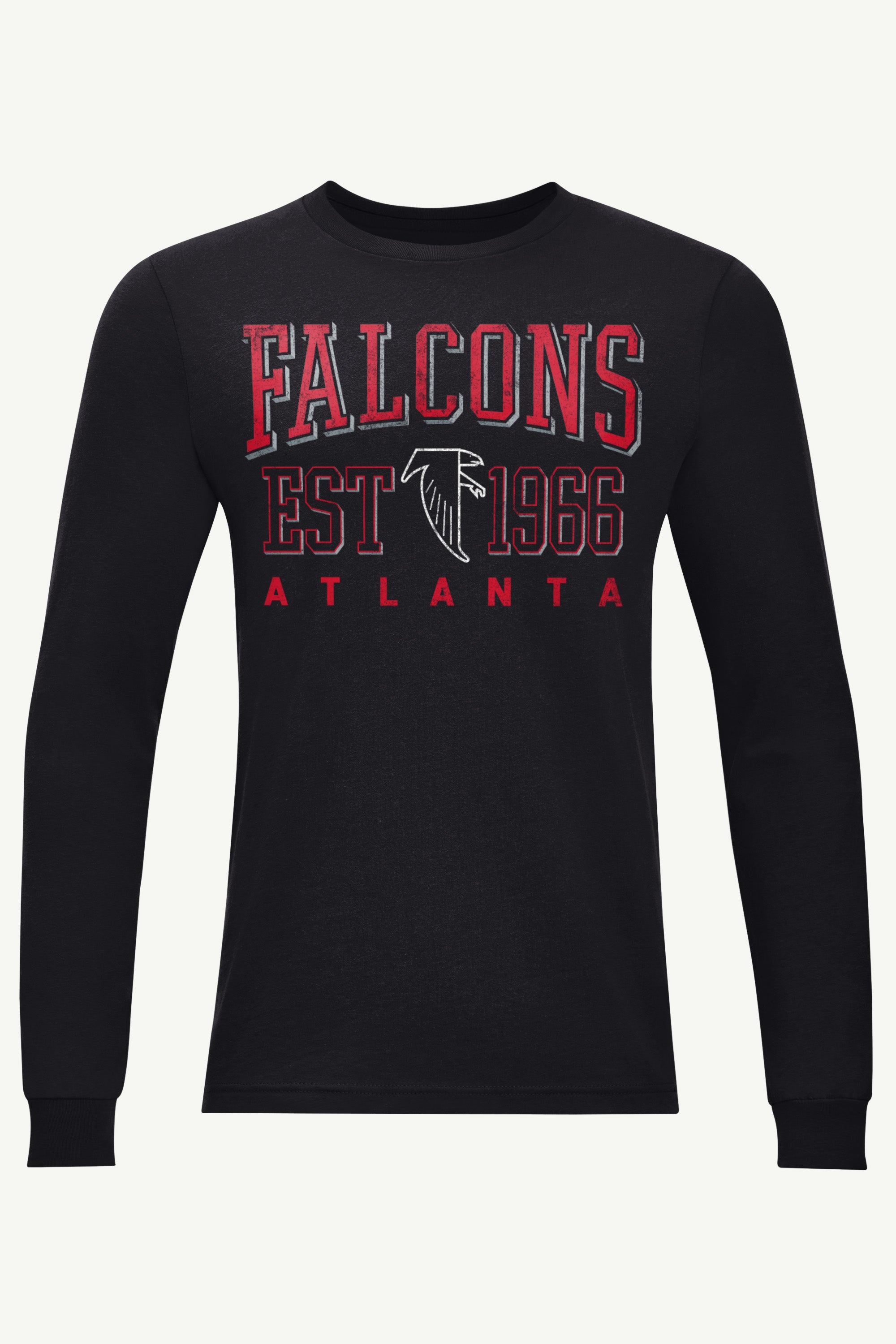 MENS ATLANTA FALCONS RETRO LONG SLEEVE T SHIRT View 1 | Atlanta Falcons MENS ATLANTA FALCONS RETRO LONG SLEEVE T SHIRT View 1 | Atlanta Falcons