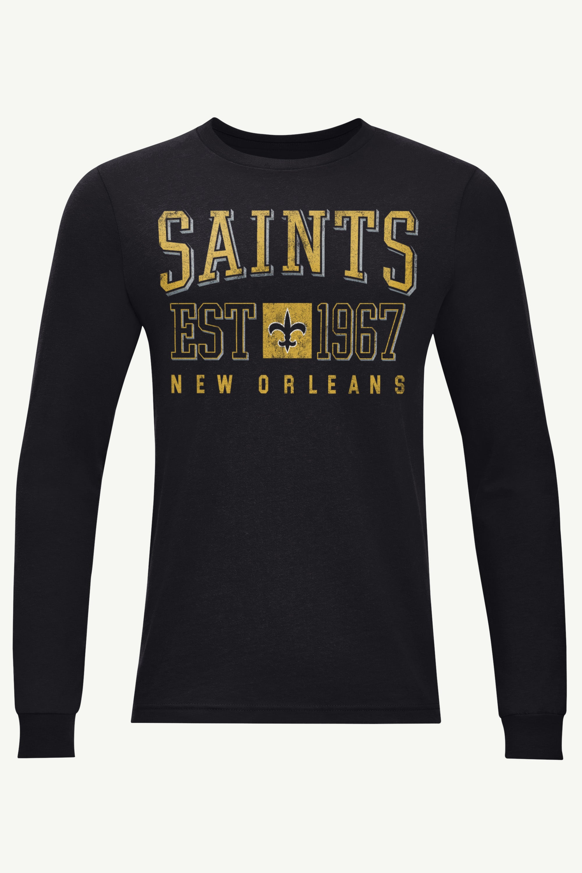MENS NEW ORLEANS SAINTS RETRO LONG SLEEVE T SHIRT View 1 | NFL MENS NEW ORLEANS SAINTS RETRO LONG SLEEVE T SHIRT View 1 | NFL