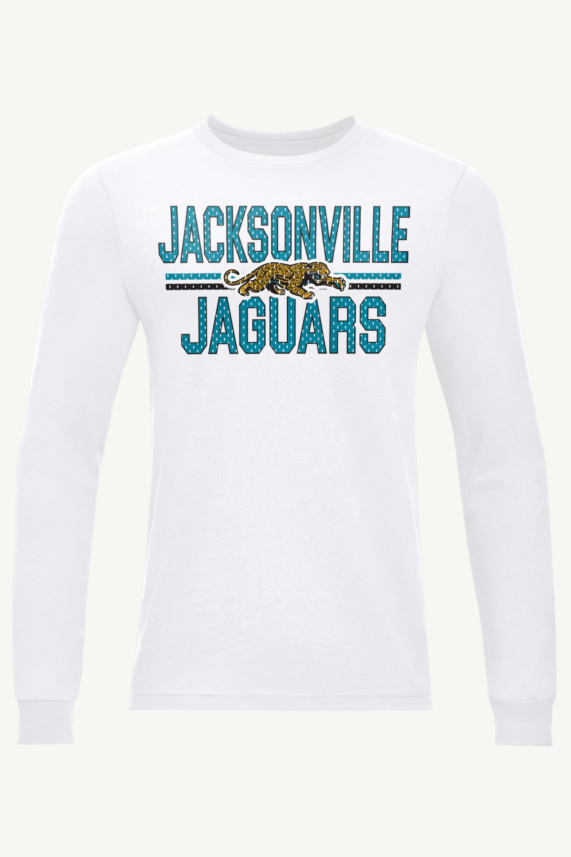 MENS JACKSONVILLE JAGUARS MESH LOOK RETRO LONG SLEEVE T SHIRT View 1 | Jacksonville Jaguars MENS JACKSONVILLE JAGUARS MESH LOOK RETRO LONG SLEEVE T SHIRT View 1 | Jacksonville Jaguars