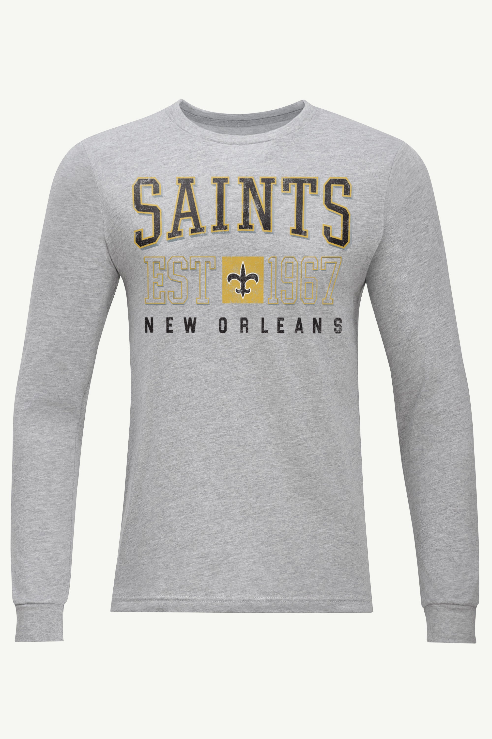 MENS NEW ORLEANS SAINTS RETRO LONG SLEEVE T SHIRT View 1 | Men's T-Shirts MENS NEW ORLEANS SAINTS RETRO LONG SLEEVE T SHIRT View 1 | Men's T-Shirts