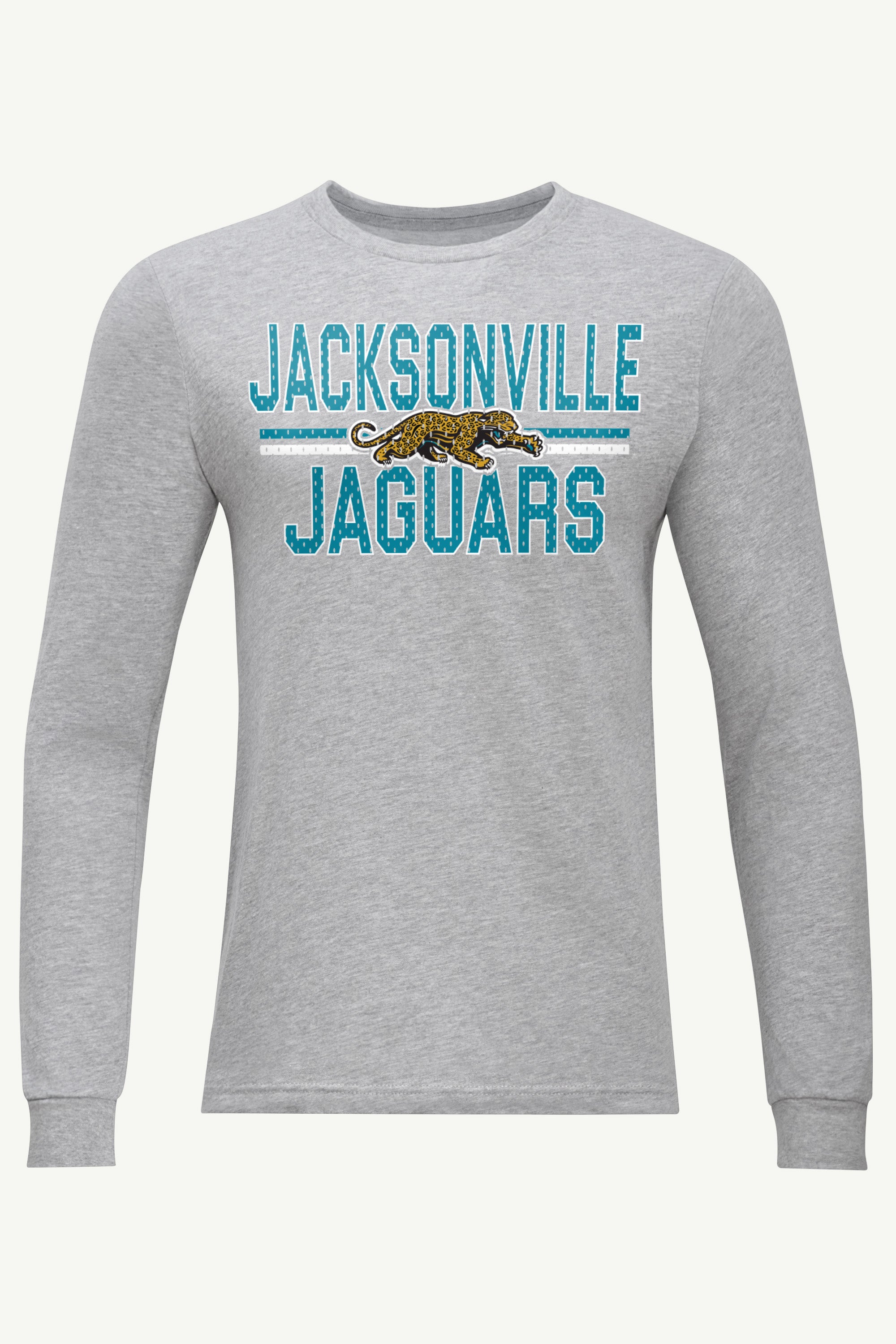 MENS JACKSONVILLE JAGUARS MESH LOOK RETRO LONG SLEEVE T SHIRT View 1 MENS JACKSONVILLE JAGUARS MESH LOOK RETRO LONG SLEEVE T SHIRT View 1