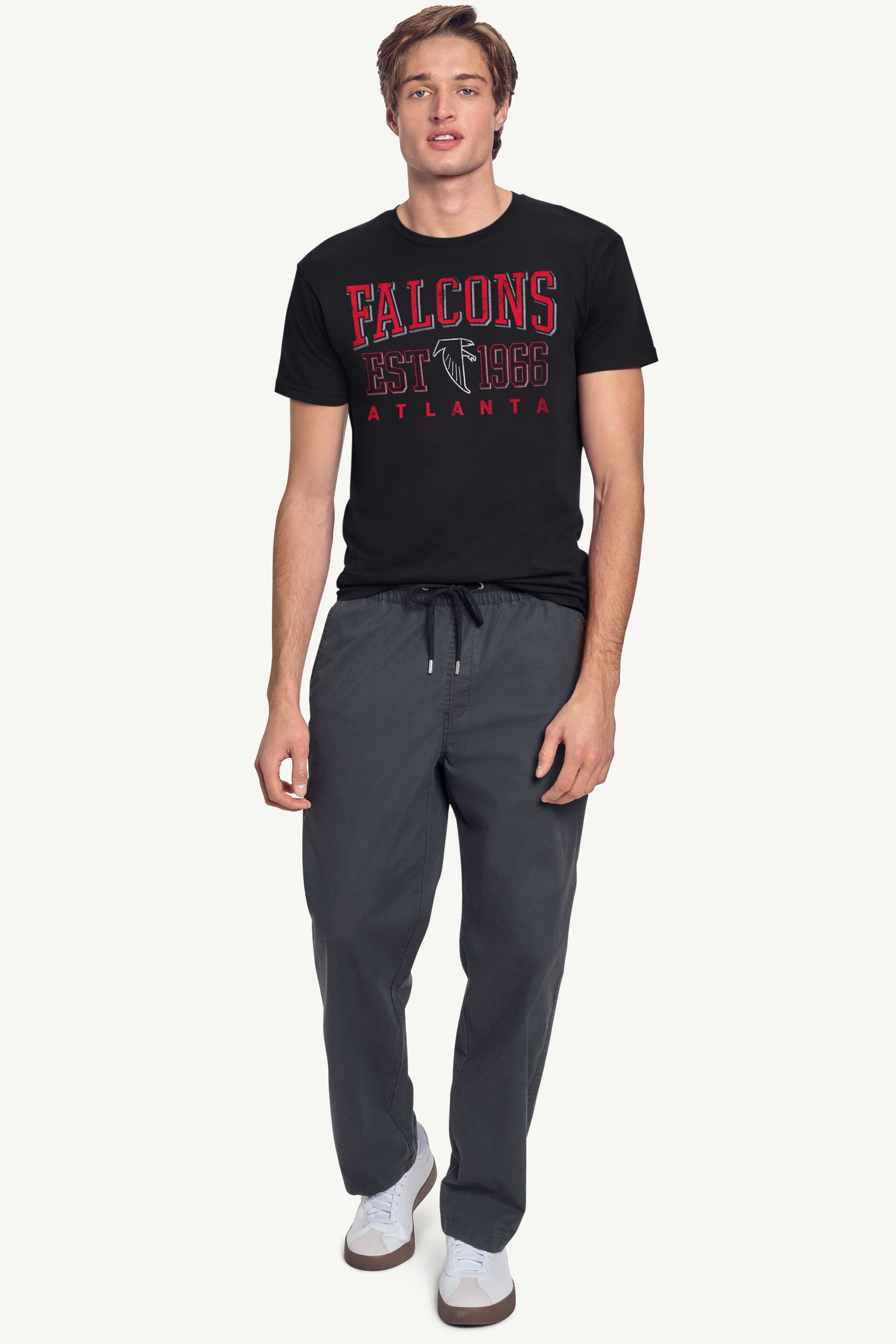 MENS ATLANTA FALCONS RETRO T SHIRT View 3 MENS ATLANTA FALCONS RETRO T SHIRT View 3