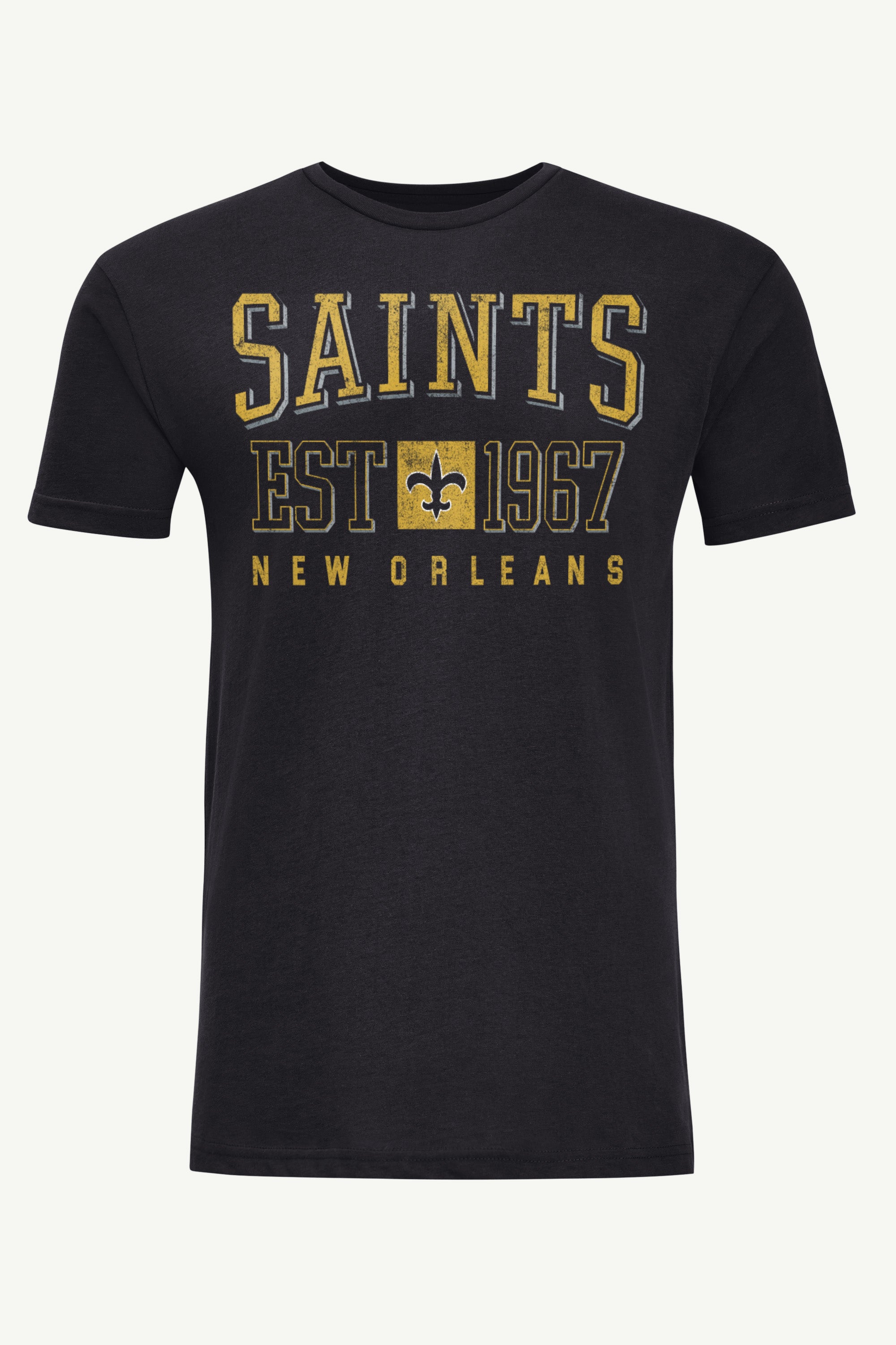 MENS NEW ORLEANS SAINTS RETRO T SHIRT View 1 | NFL MENS NEW ORLEANS SAINTS RETRO T SHIRT View 1 | NFL