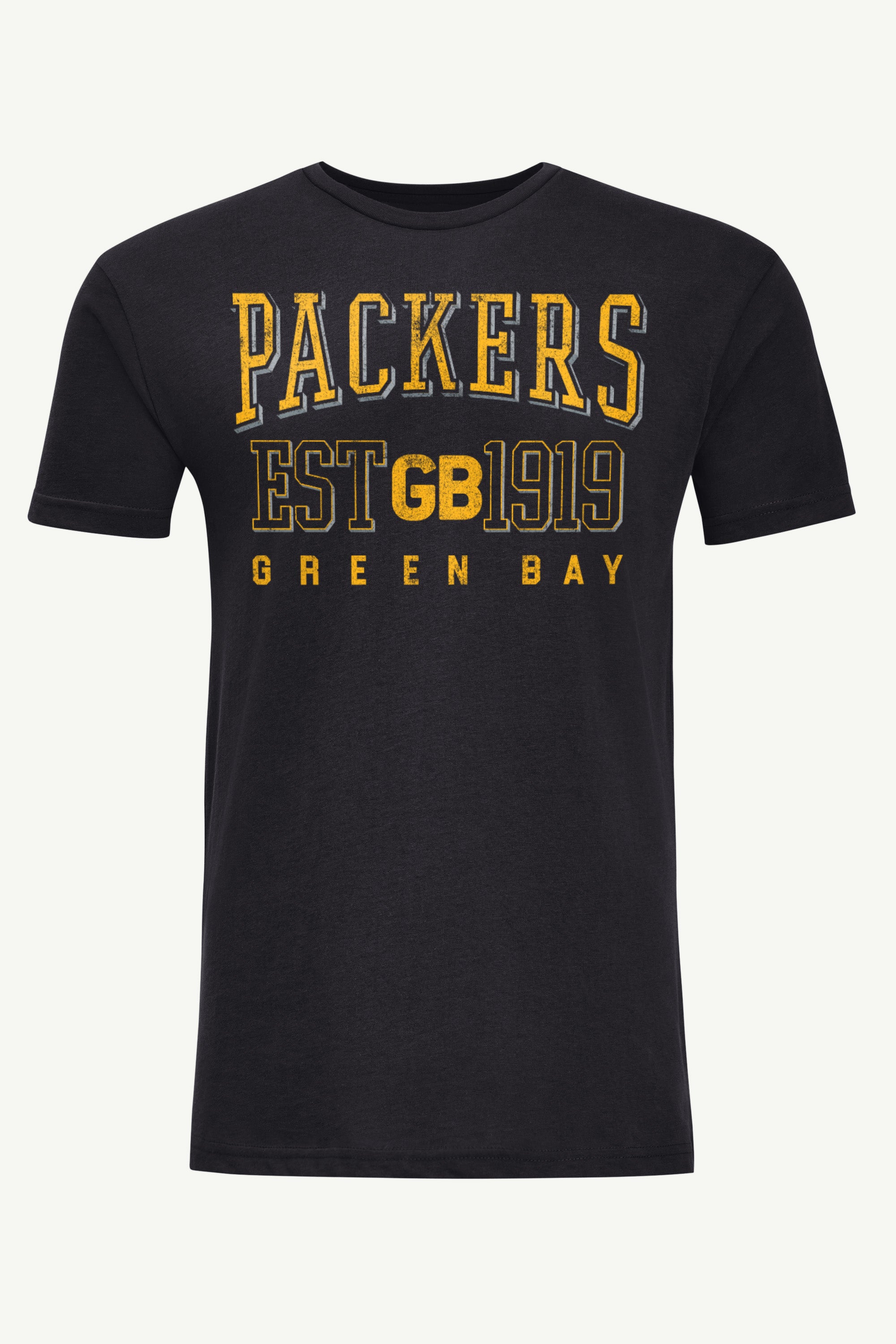 MENS GREEN BAY PACKERS RETRO T SHIRT View 1 MENS GREEN BAY PACKERS RETRO T SHIRT View 1