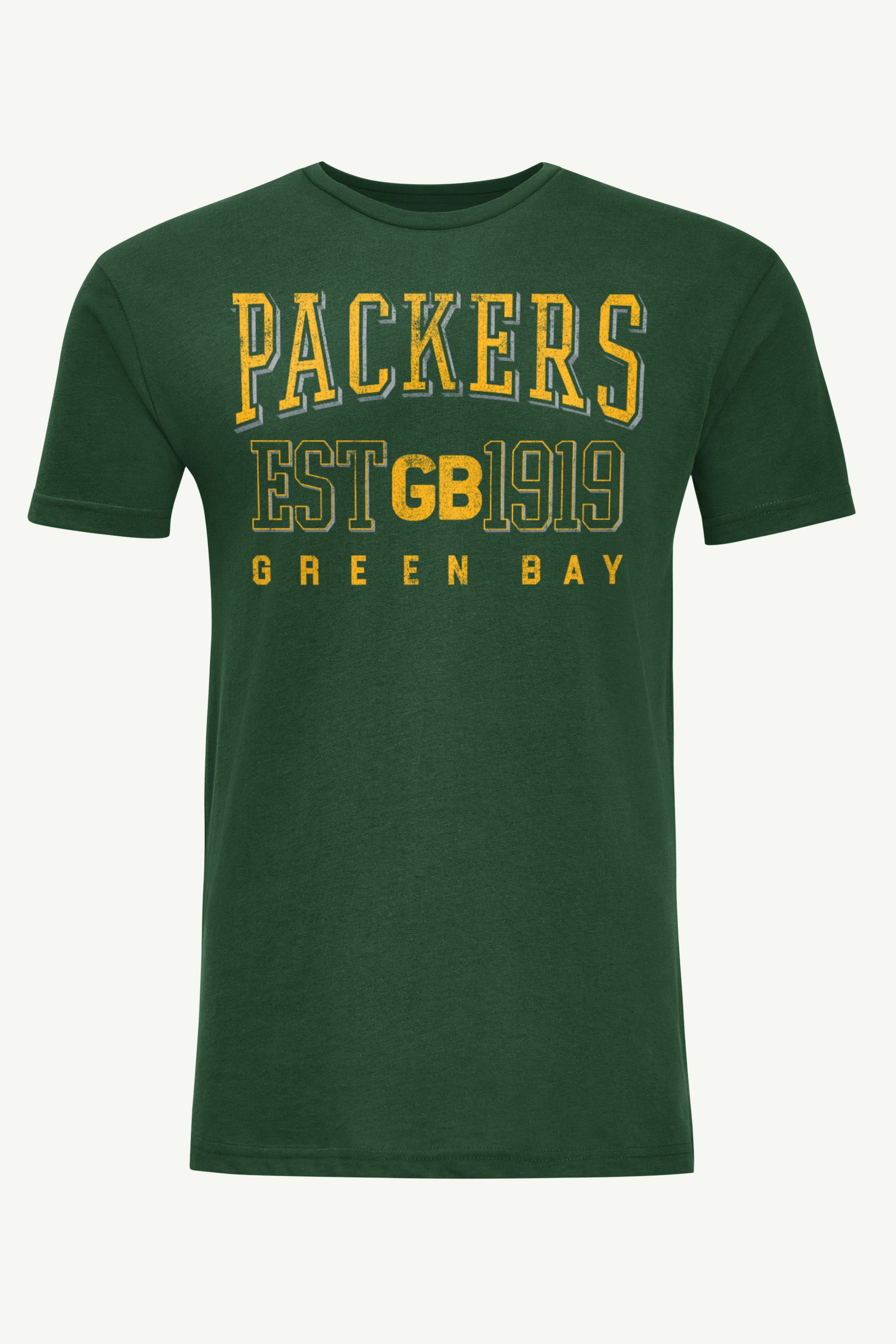 MENS GREEN BAY PACKERS RETRO T SHIRT View 1 | DTG MENS GREEN BAY PACKERS RETRO T SHIRT View 1 | DTG