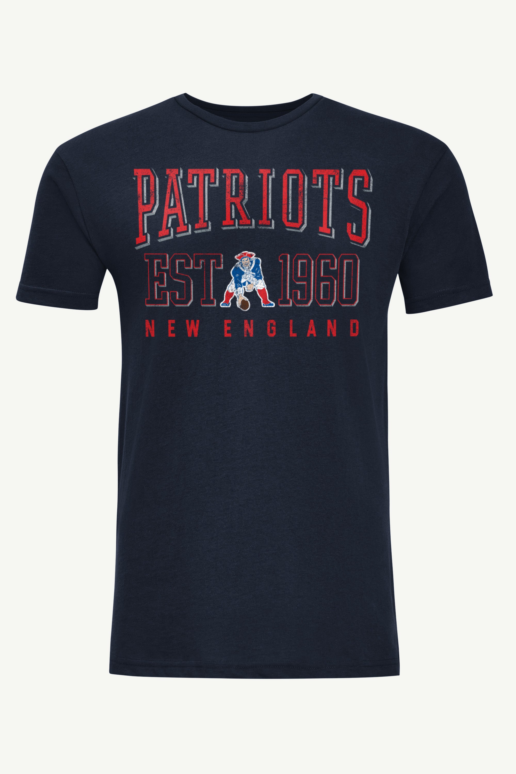 MENS NEW ENGLAND PATRIOTS RETRO T SHIRT View 1 MENS NEW ENGLAND PATRIOTS RETRO T SHIRT View 1