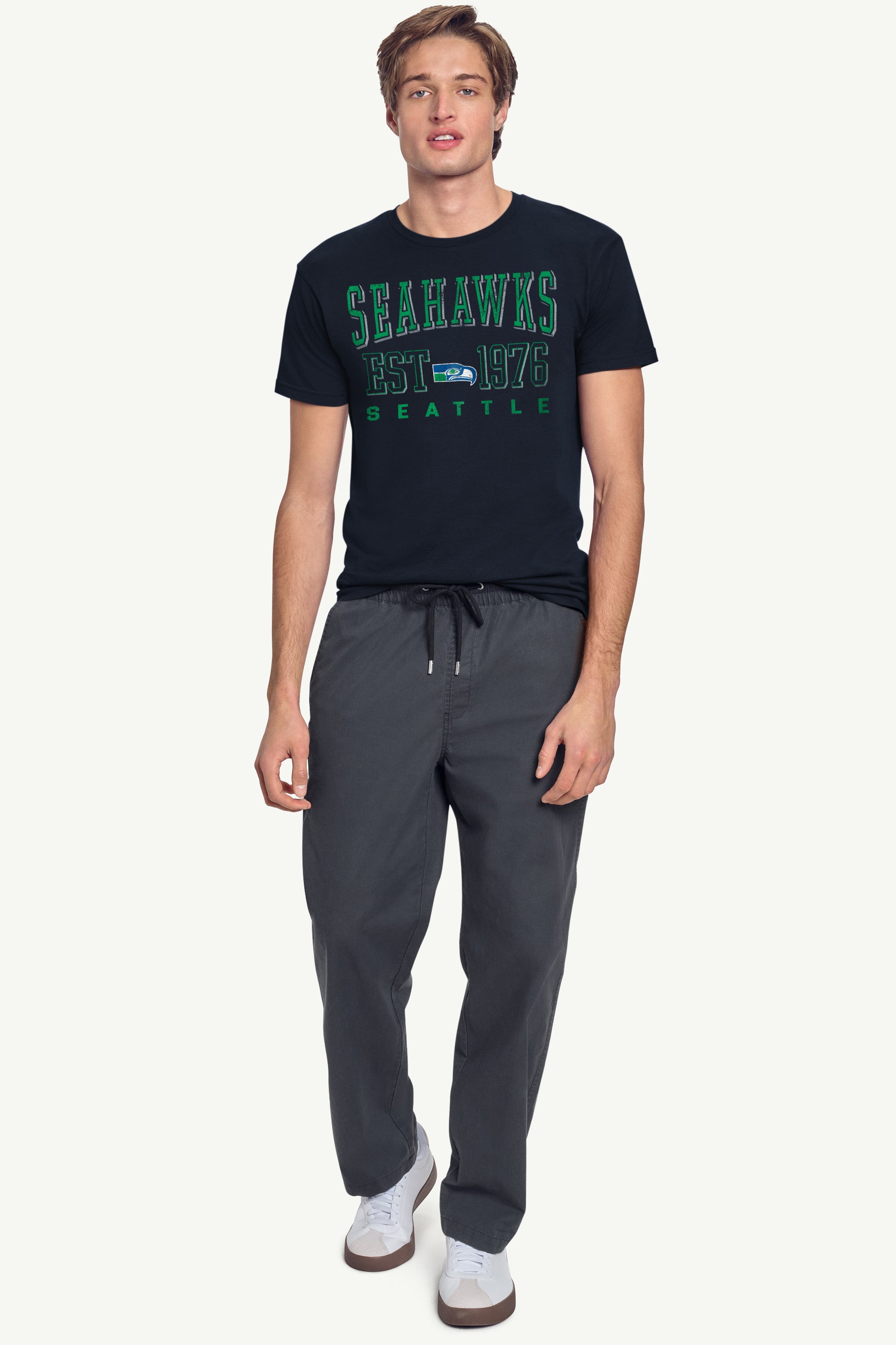 MENS SEATTLE SEAHAWKS RETRO T SHIRT View 3 | Seattle Seahawks MENS SEATTLE SEAHAWKS RETRO T SHIRT View 3 | Seattle Seahawks