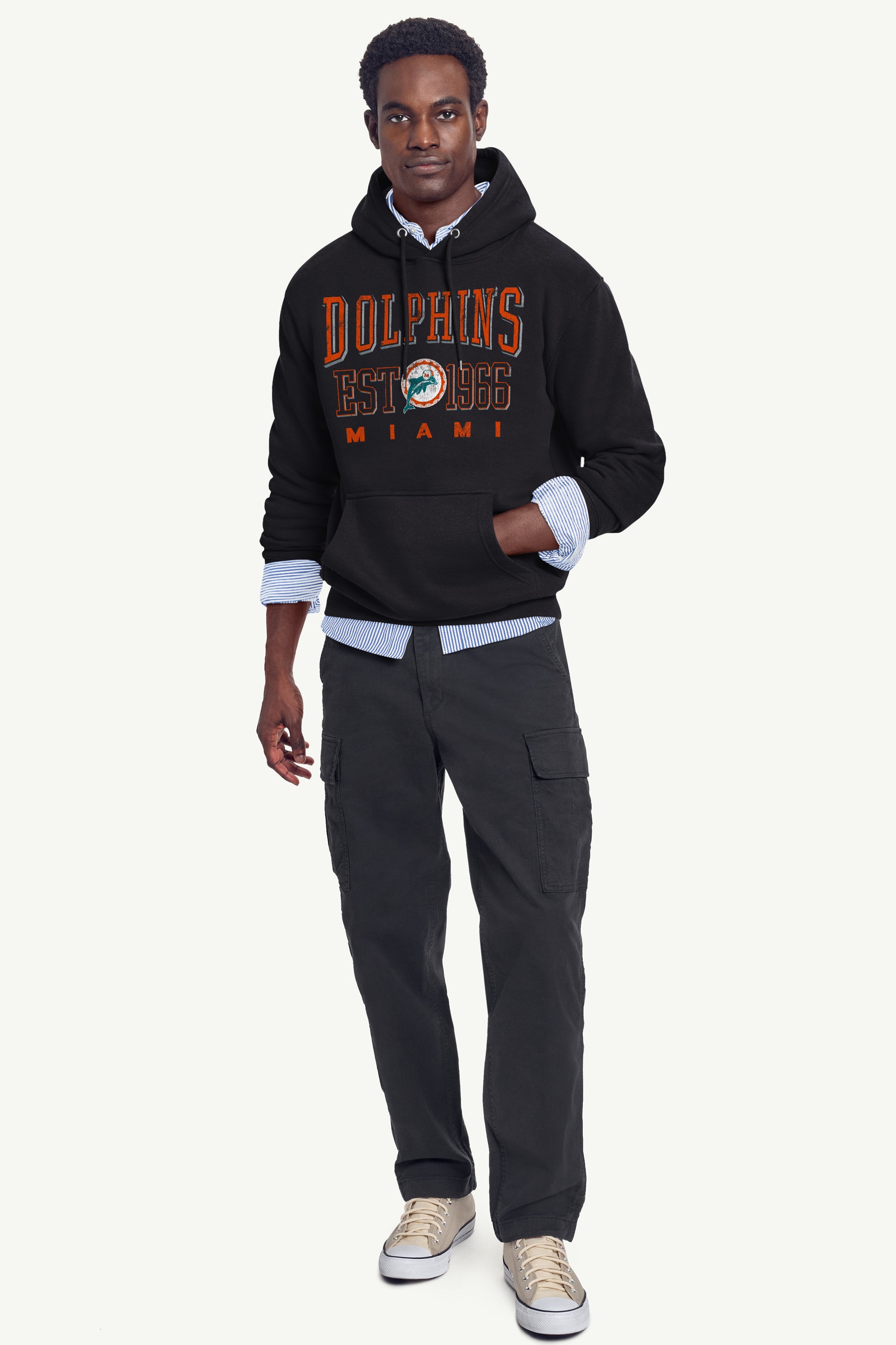 MENS MIAMI DOLPHINS RETRO HOODIE View 3 | Miami Dolphins MENS MIAMI DOLPHINS RETRO HOODIE View 3 | Miami Dolphins