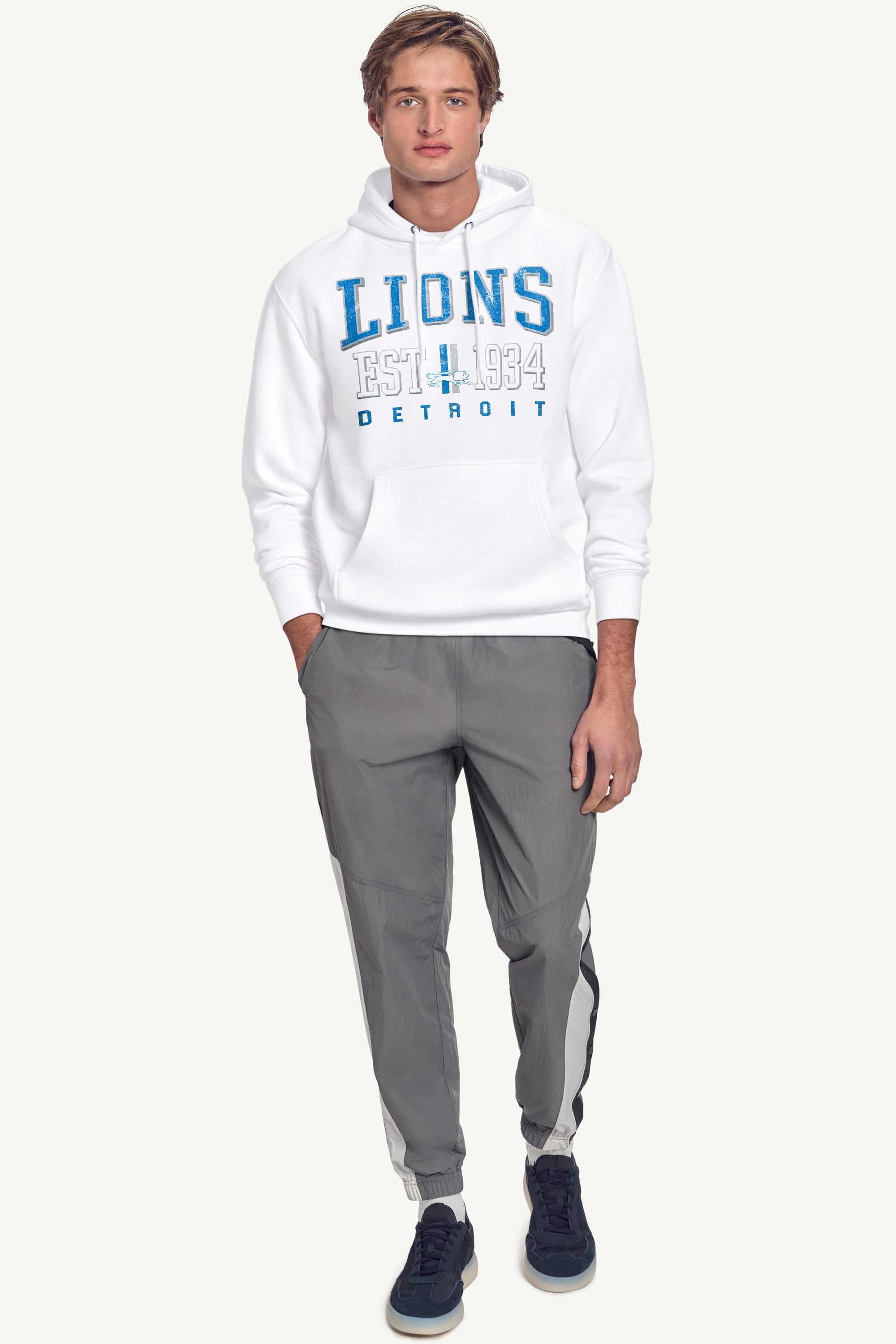 MENS DETROIT LIONS RETRO HOODIE View 2 | Men's Hoodies MENS DETROIT LIONS RETRO HOODIE View 2 | Men's Hoodies