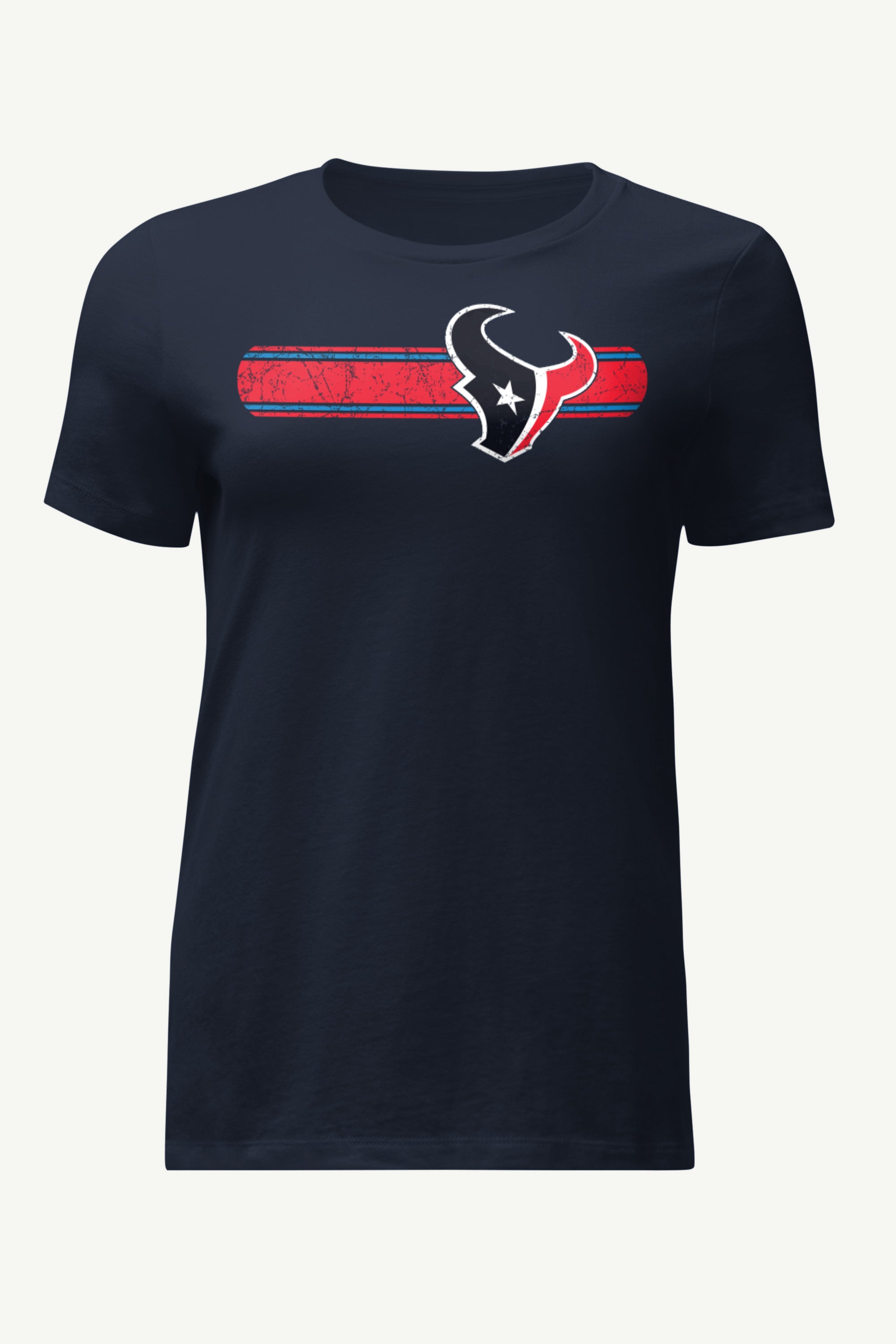 WOMENS HOUSTON TEXANS STRIPE T SHIRT View 1 | Houston Texans WOMENS HOUSTON TEXANS STRIPE T SHIRT View 1 | Houston Texans