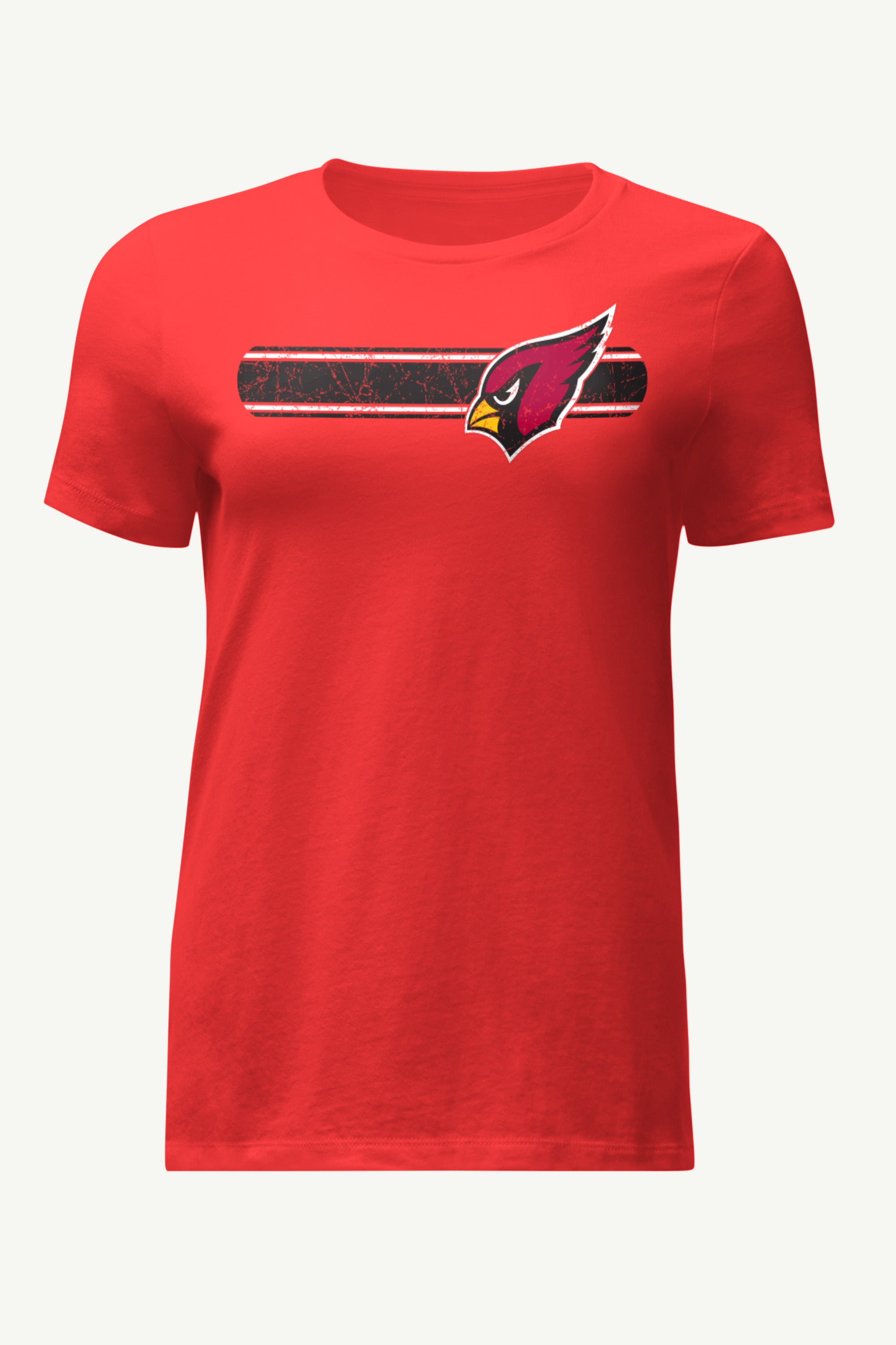 WOMENS ARIZONA CARDINALS STRIPE T SHIRT View 1 | Arizona Cardinals WOMENS ARIZONA CARDINALS STRIPE T SHIRT View 1 | Arizona Cardinals