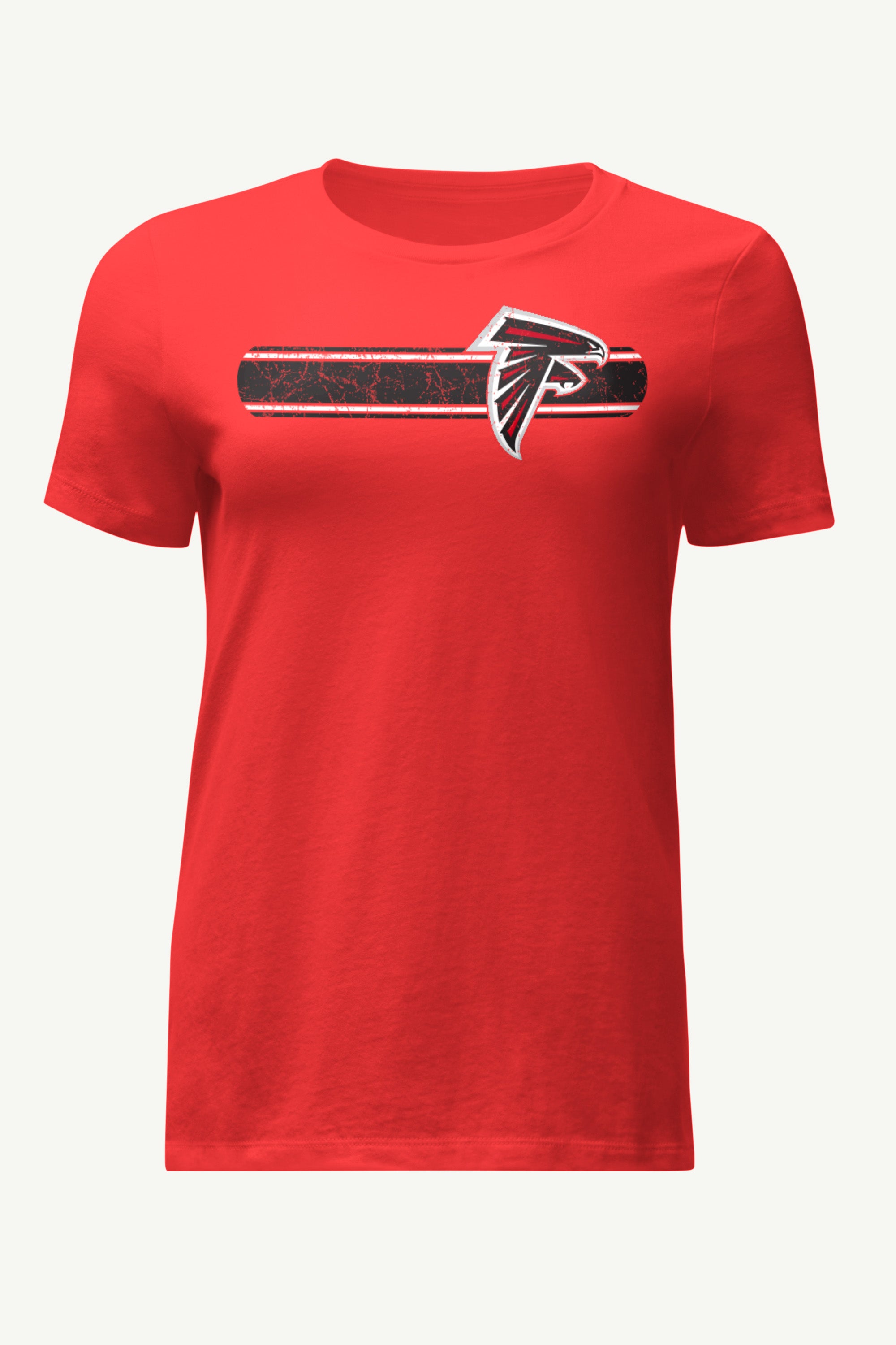 WOMENS ATLANTA FALCONS STRIPE T SHIRT View 1 | Atlanta Falcons WOMENS ATLANTA FALCONS STRIPE T SHIRT View 1 | Atlanta Falcons