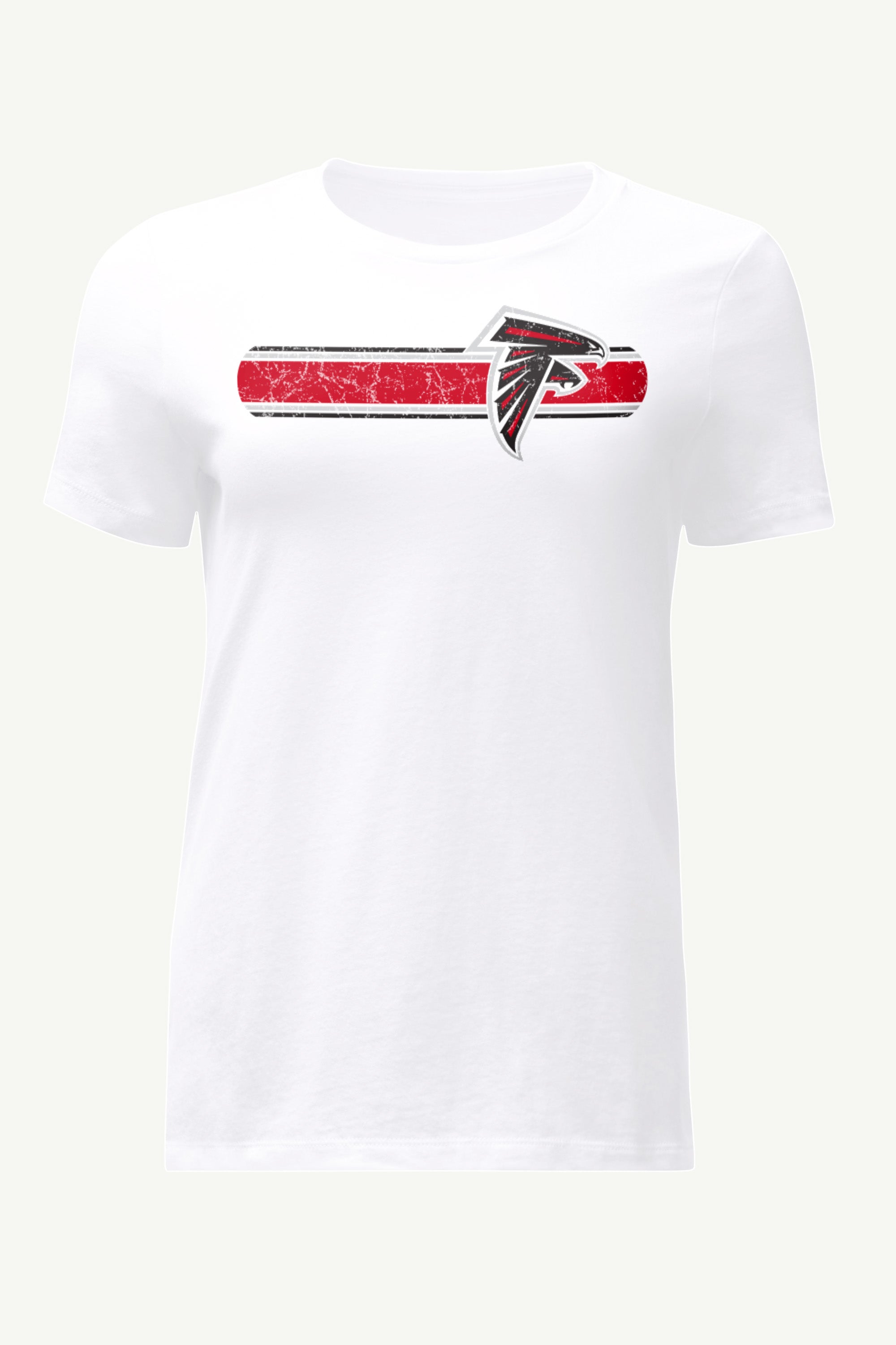 WOMENS ATLANTA FALCONS STRIPE T SHIRT View 1 | Atlanta Falcons WOMENS ATLANTA FALCONS STRIPE T SHIRT View 1 | Atlanta Falcons