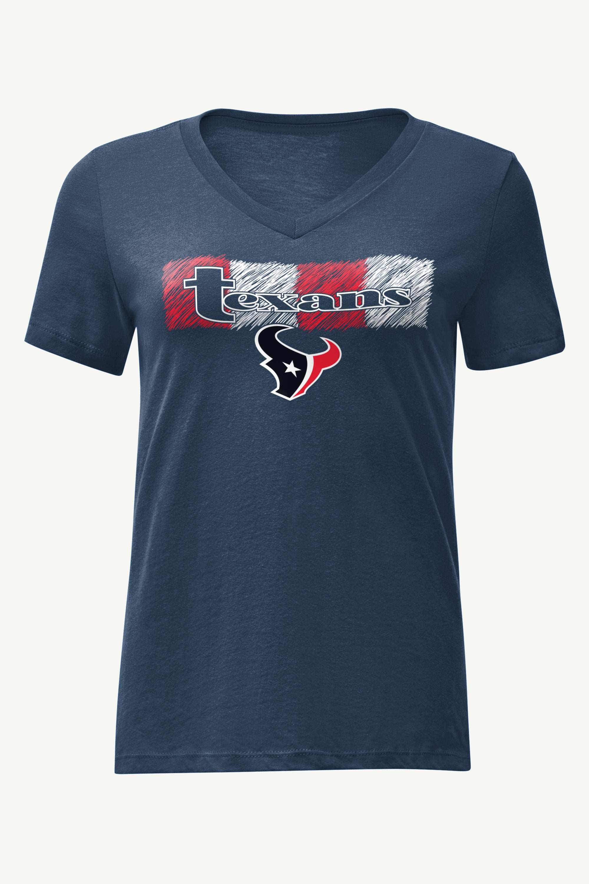 WOMENS HOUSTON TEXANS COLOR SHADDING V-NECK T SHIRT View 1 | Houston Texans WOMENS HOUSTON TEXANS COLOR SHADDING V-NECK T SHIRT View 1 | Houston Texans