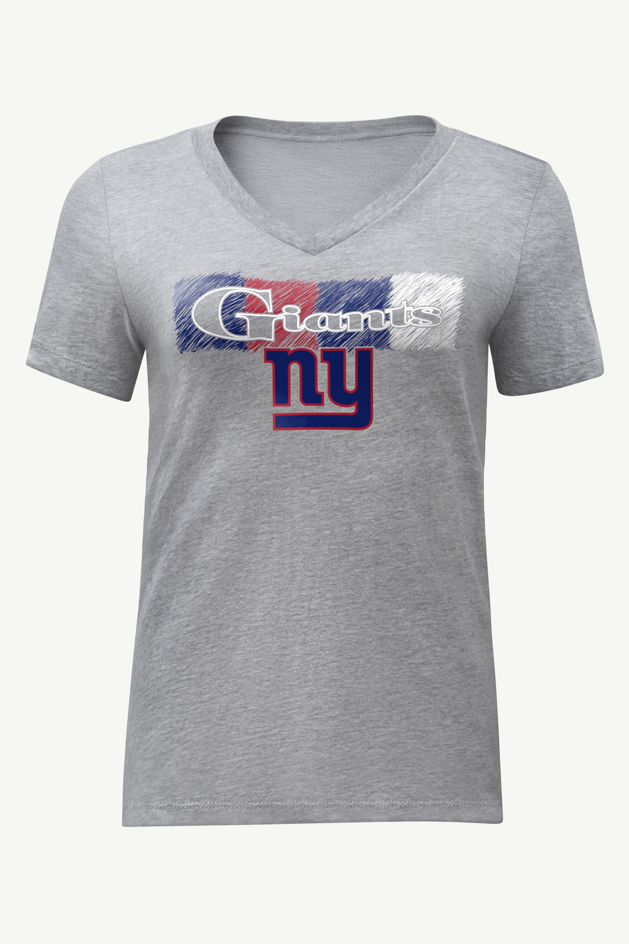 WOMENS NEW YORK GIANTS COLOR SHADDING V-NECK T SHIRT View 1 | NFL WOMENS NEW YORK GIANTS COLOR SHADDING V-NECK T SHIRT View 1 | NFL