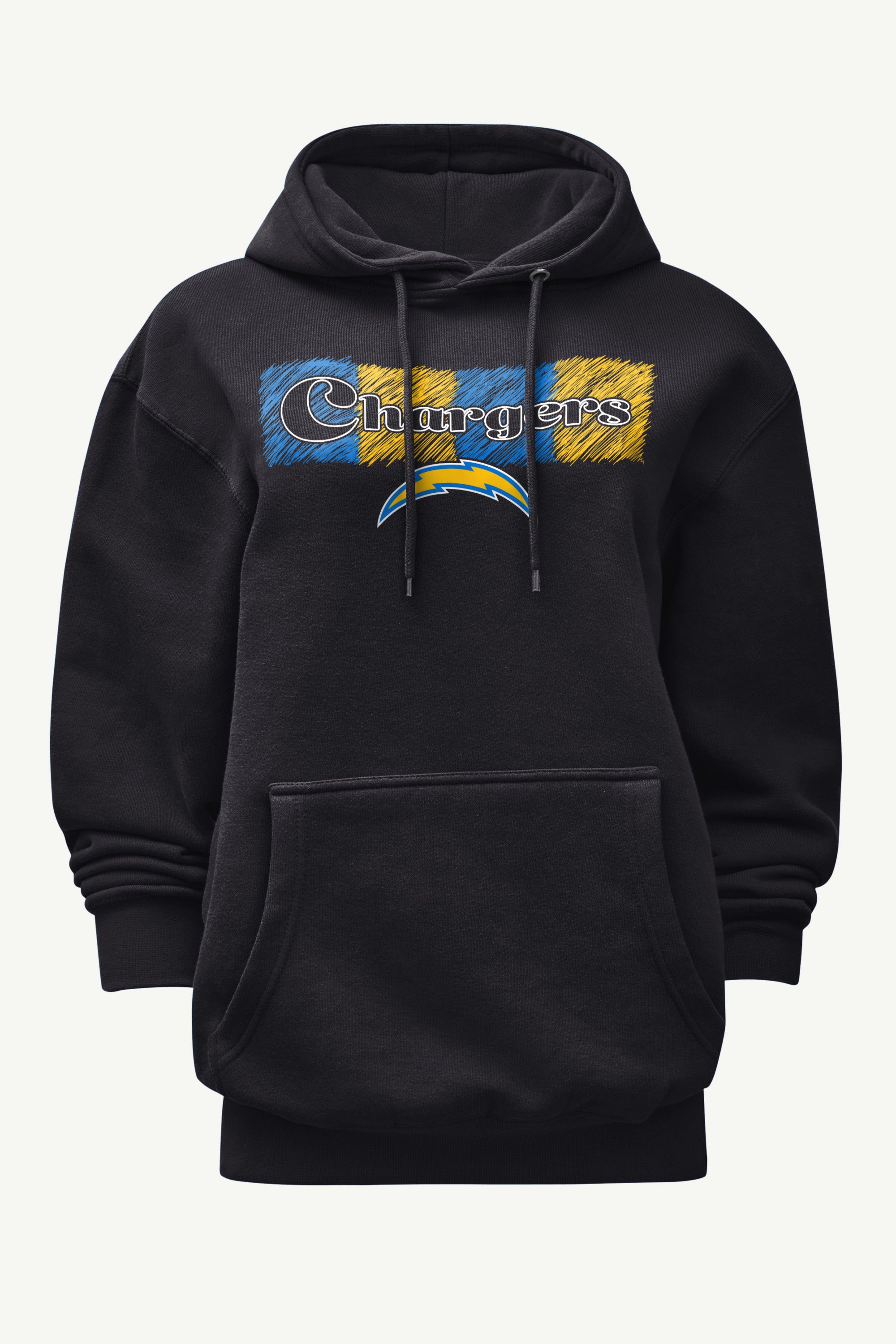 WOMENS LOS ANGELES CHARGERS COLOR SHADDING HOODIE View 1 | Los Angeles Chargers WOMENS LOS ANGELES CHARGERS COLOR SHADDING HOODIE View 1 | Los Angeles Chargers