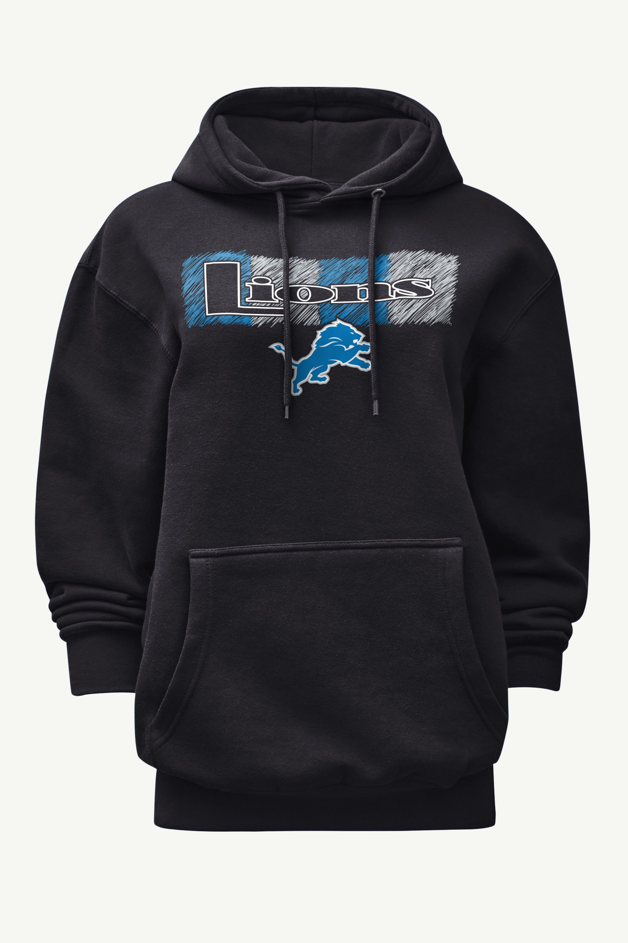 WOMENS DETROIT LIONS COLOR SHADING HOODIE View 1 WOMENS DETROIT LIONS COLOR SHADING HOODIE View 1