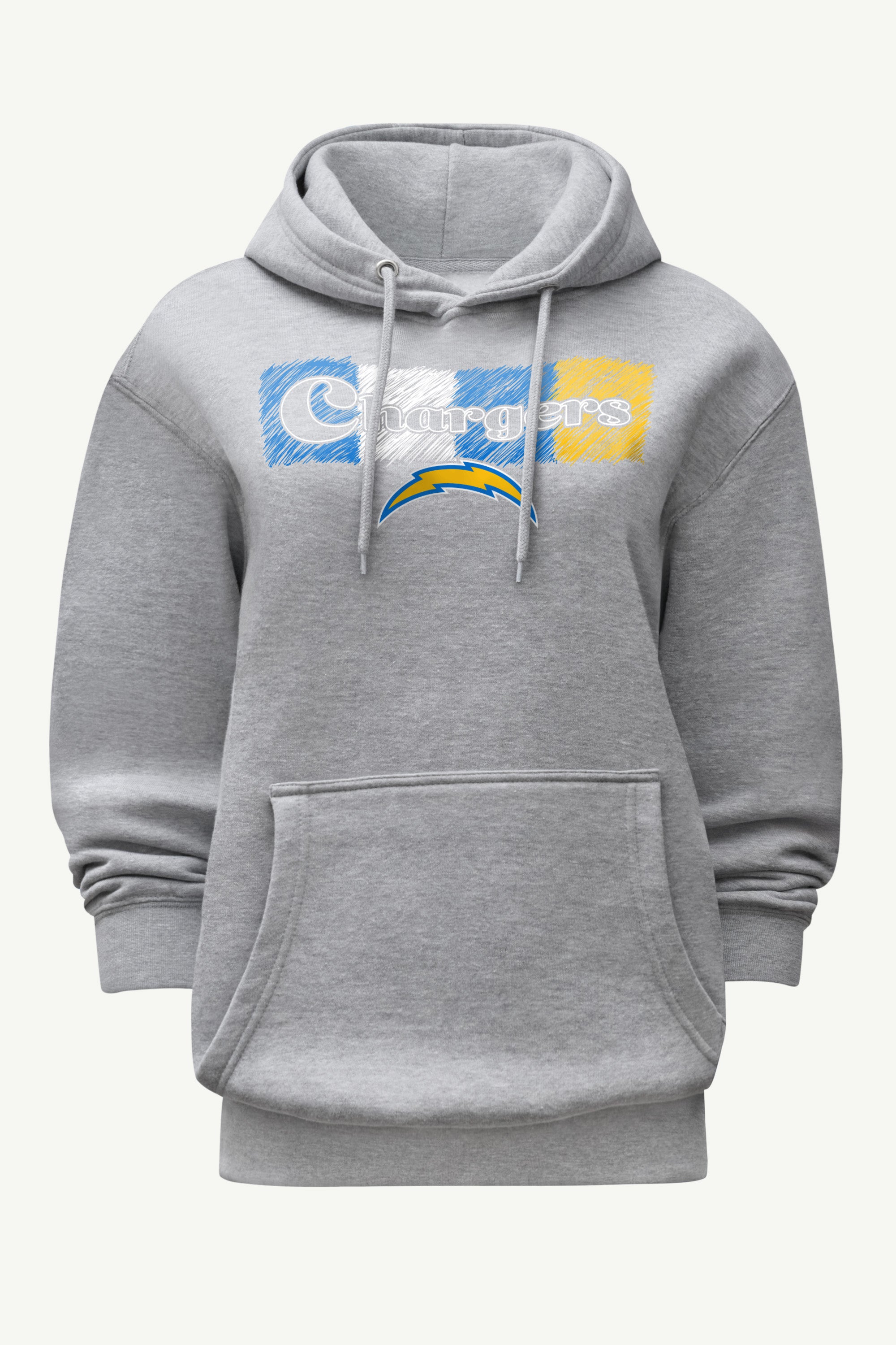 WOMENS LOS ANGELES CHARGERS COLOR SHADDING HOODIE View 1 | Los Angeles Chargers WOMENS LOS ANGELES CHARGERS COLOR SHADDING HOODIE View 1 | Los Angeles Chargers