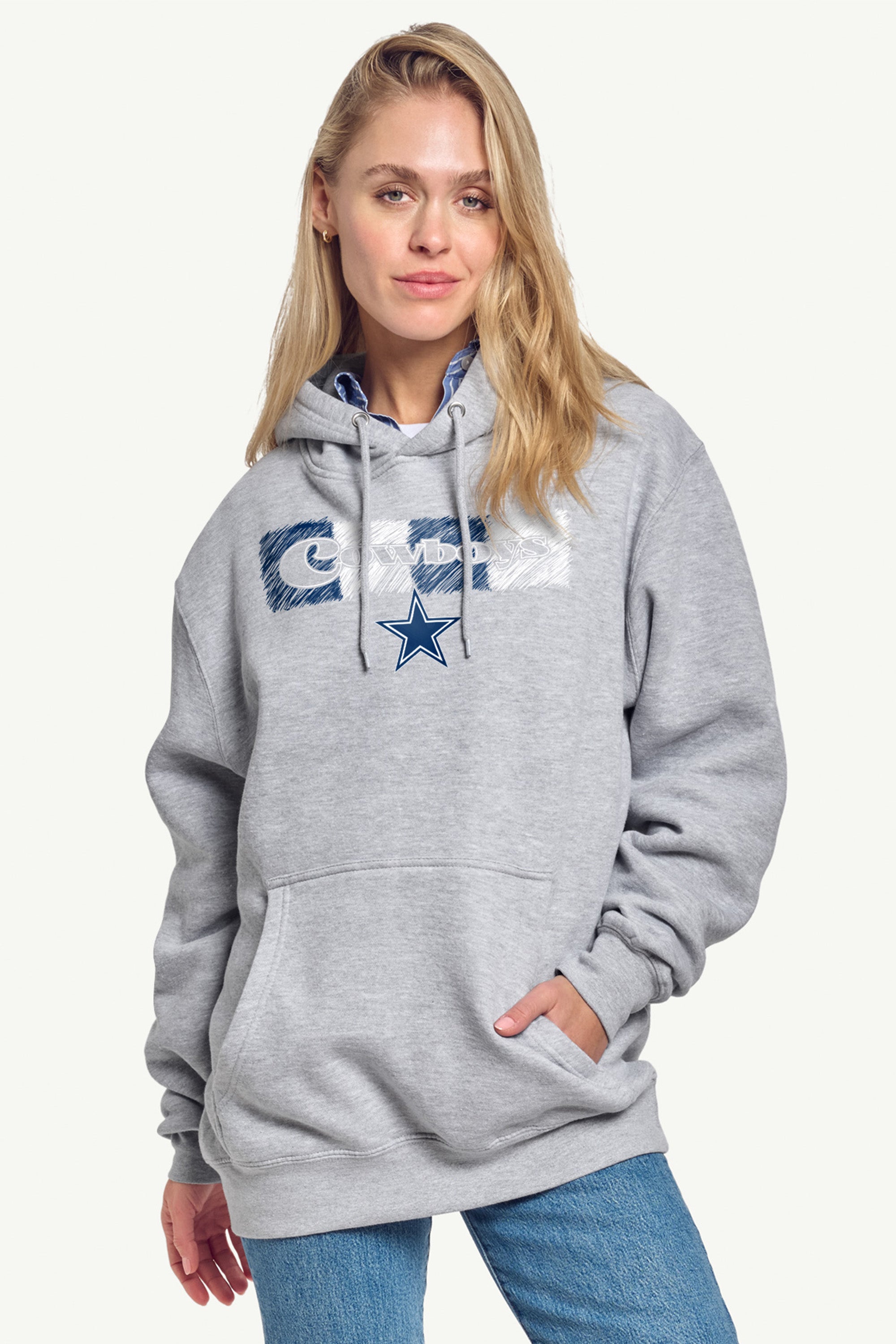 WOMENS DALLAS COWBOYS COLOR SHADDING HOODIE View 2 | Dallas Cowboys WOMENS DALLAS COWBOYS COLOR SHADDING HOODIE View 2 | Dallas Cowboys