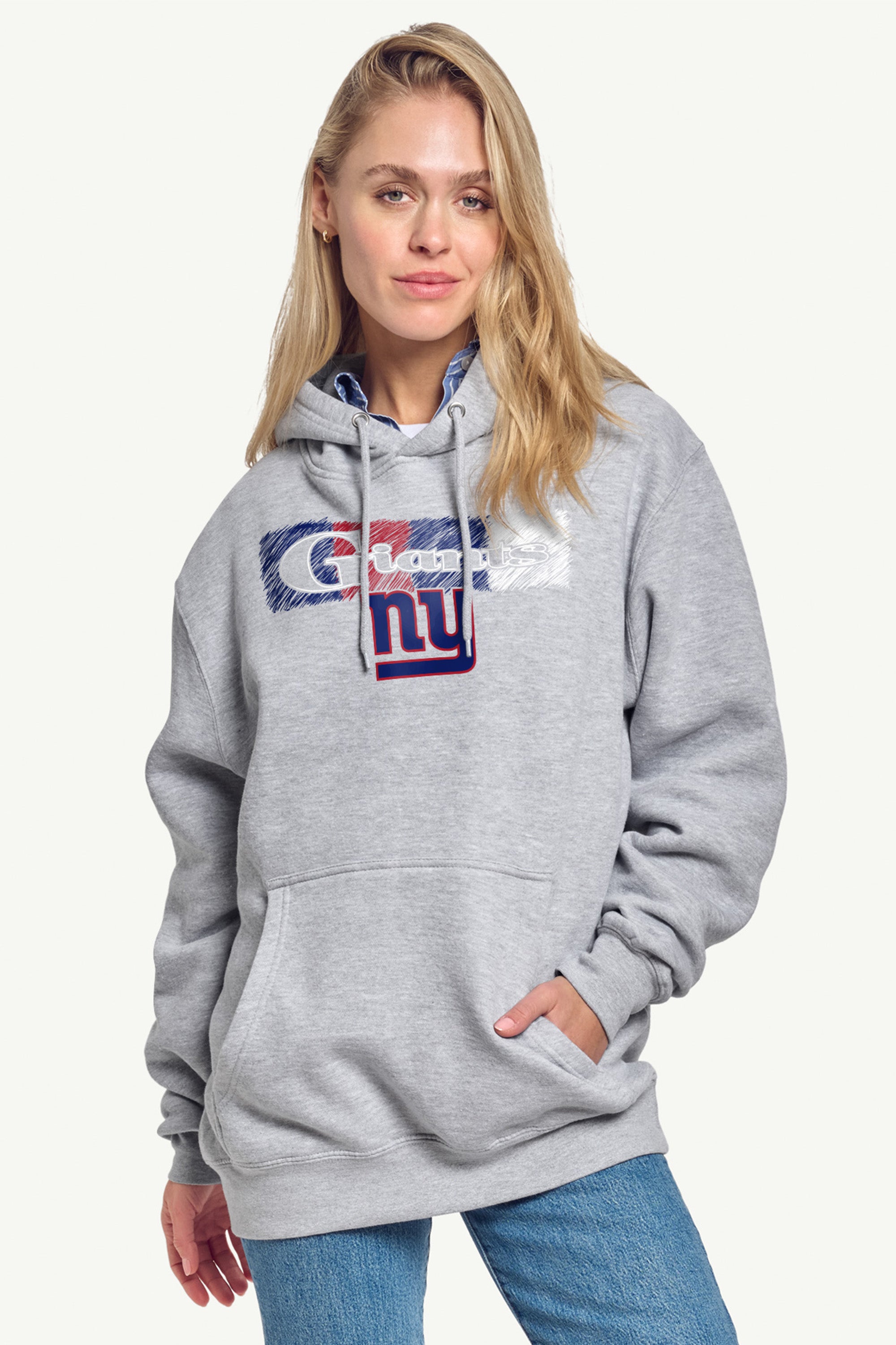 WOMENS NEW YORK GIANTS COLOR SHADDING HOODIE View 2 | NFL WOMENS NEW YORK GIANTS COLOR SHADDING HOODIE View 2 | NFL
