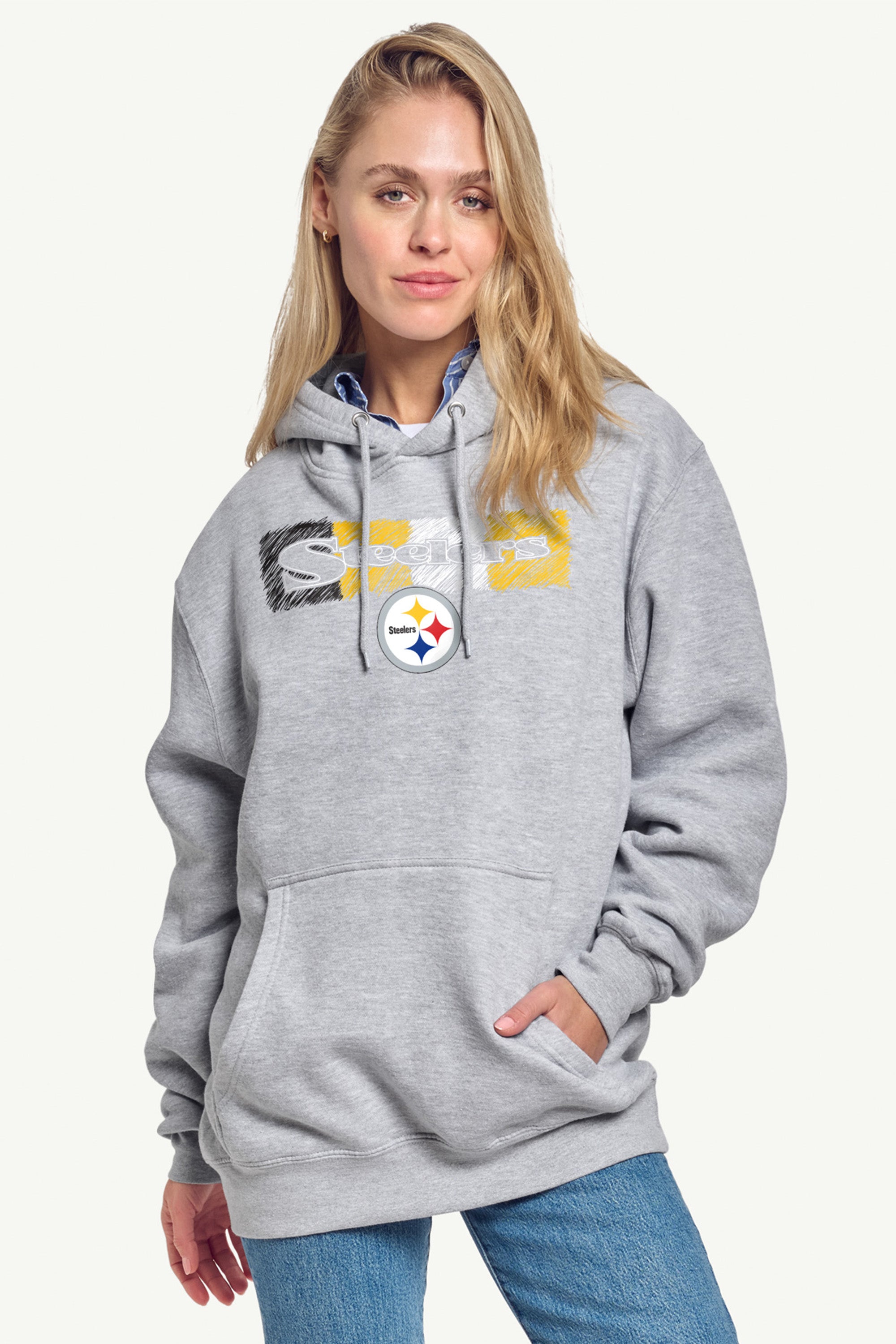 WOMENS PITTSBURGH STEELERS COLOR SHADDING HOODIE View 2 | NFL WOMENS PITTSBURGH STEELERS COLOR SHADDING HOODIE View 2 | NFL