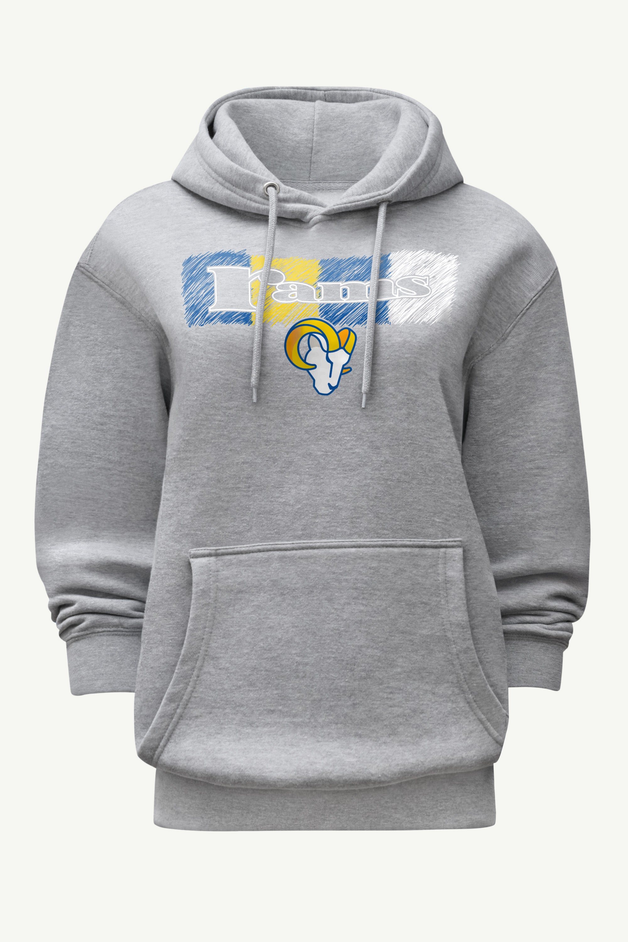 WOMENS LOS ANGELES RAMS COLOR SHADDING HOODIE View 1 | NFL WOMENS LOS ANGELES RAMS COLOR SHADDING HOODIE View 1 | NFL