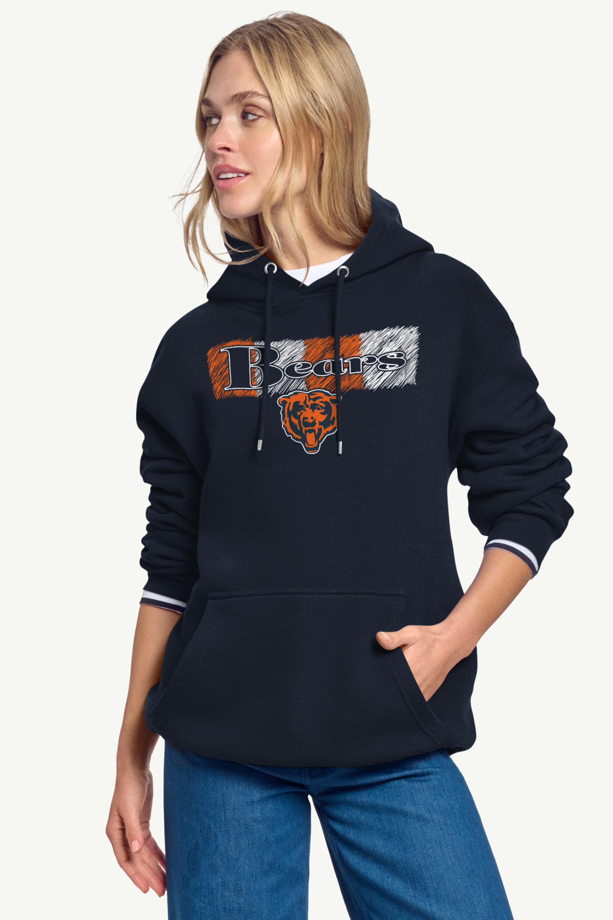 WOMENS CHICAGO BEARS COLOR SHADDING HOODIE View 2 | NFL WOMENS CHICAGO BEARS COLOR SHADDING HOODIE View 2 | NFL