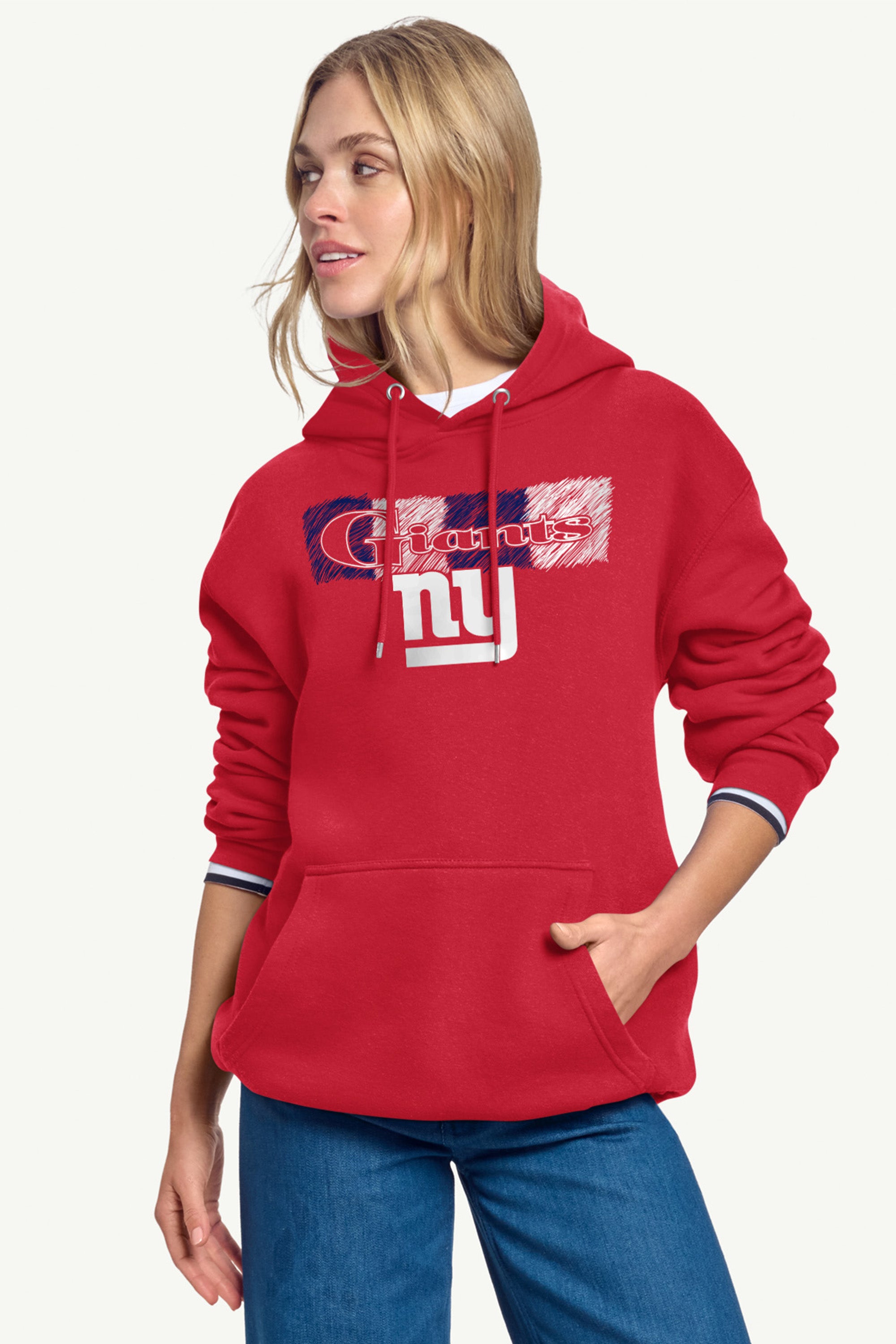WOMENS NEW YORK GIANTS COLOR SHADDING HOODIE View 2 | NFL WOMENS NEW YORK GIANTS COLOR SHADDING HOODIE View 2 | NFL